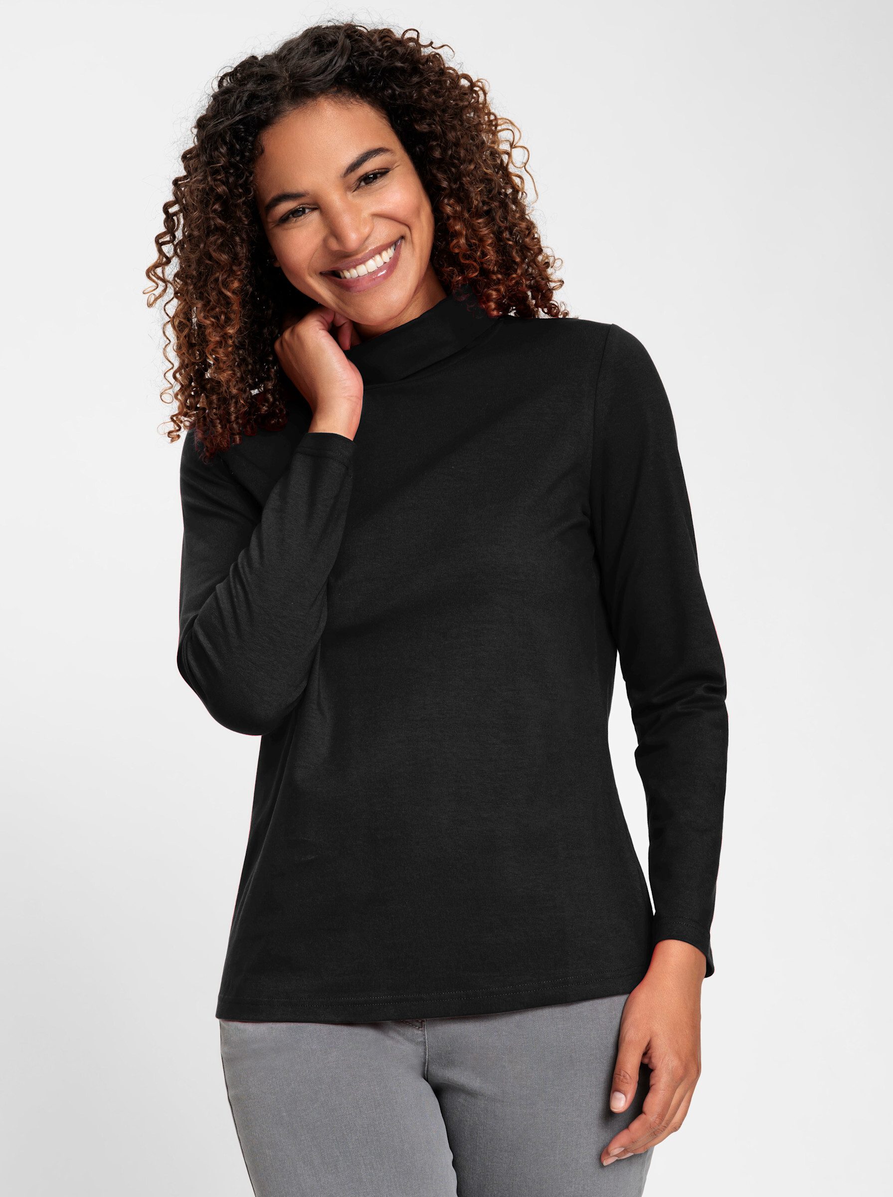 Casual Looks Rollkragenshirt "Rollkragen-Shirt", (1 tlg.) günstig online kaufen