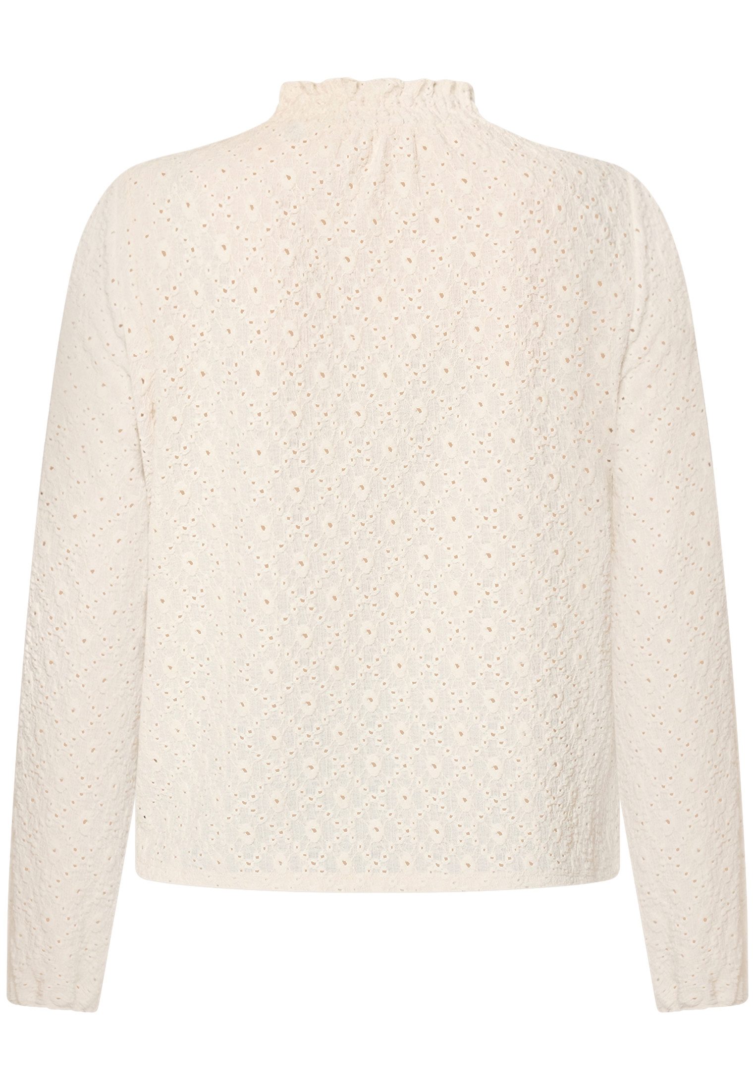 Zero Klassische Bluse Damen mit Lochmuster