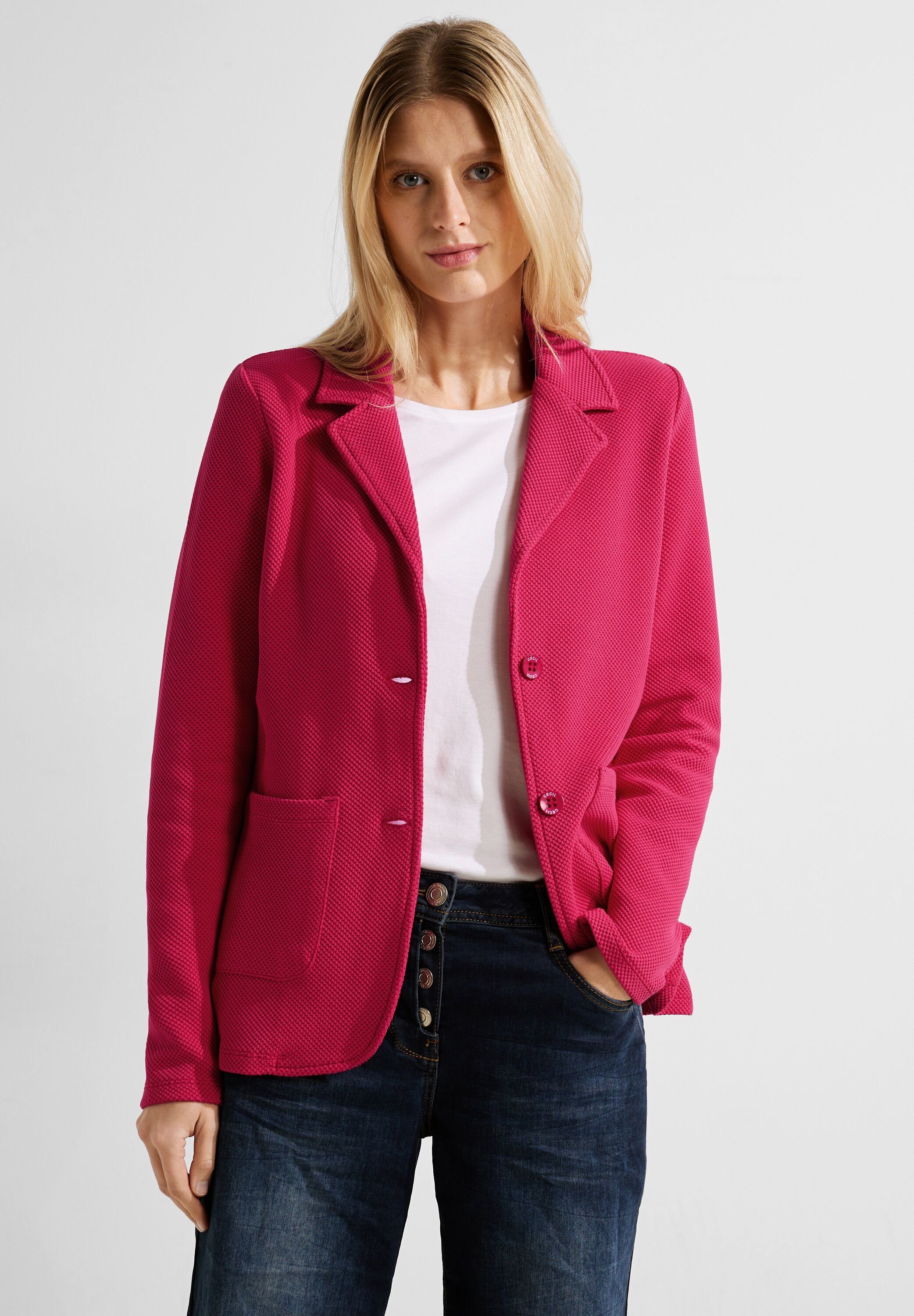 Cecil Kurzblazer in Unifarbe cosy coral | Kurzblazer