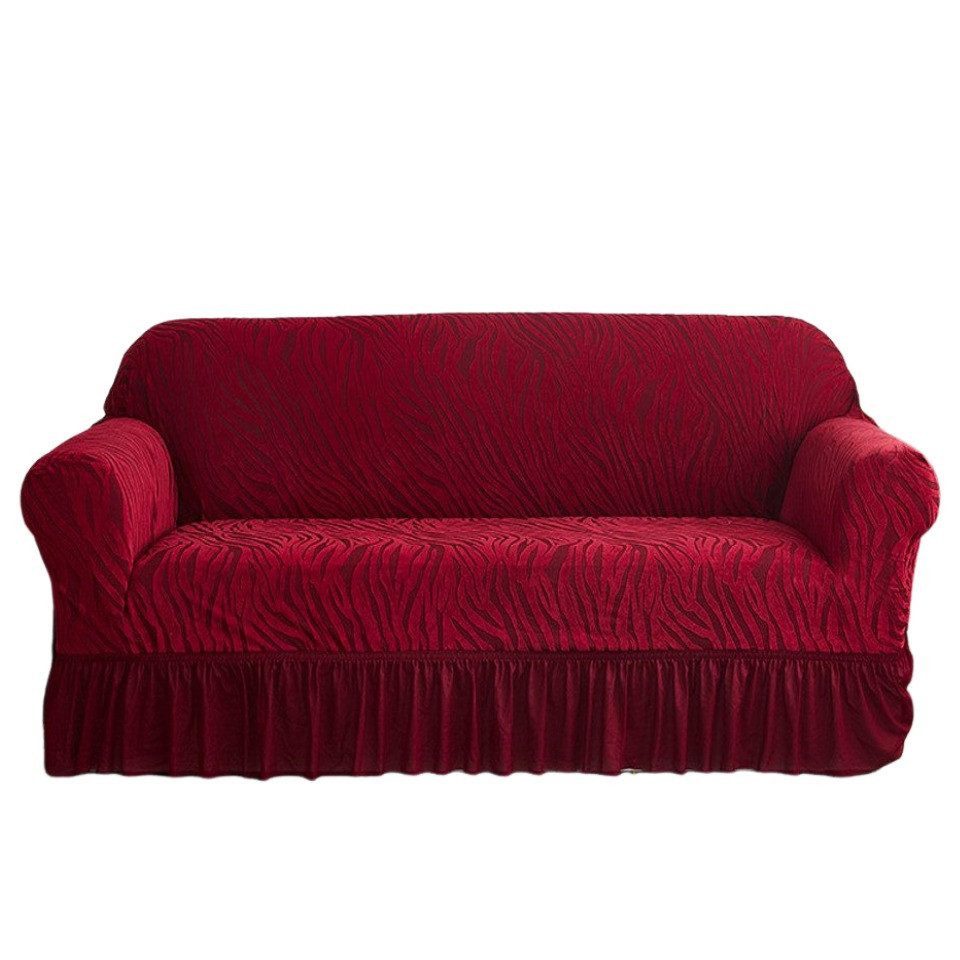 Diwzbyn Sofahusse Stretch Sofa überzug 1/2/3/4 Sitzer, Super Elastisch Sofabezug, Mit Armlehnen Waschbarer, kratzfester rutschfest Sofa Cover