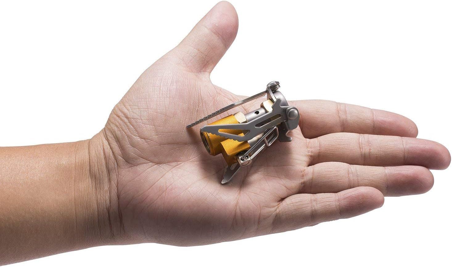 LA CUTE Gaskocher Fire-Maple FMS-300T Titan Gaskocher 2600 W ultraleicht faltbar, (Outdoor-Gaskocher für Trekking & Camping, Tragbarer Titan-Gaskocher, 2600 W Leistung, ultraleicht & faltbar), Ultraleichter Titan-Gaskocher mit 2600 W Leistung, faltbar & kompakt