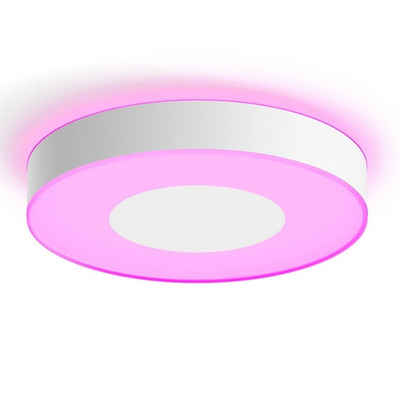 Philips Hue LED Deckenleuchte Bluetooth White & Color Ambiance LED Deckenleuchte Infuse in Weiß, keine Angabe, Leuchtmittel enthalten: Ja, fest verbaut, LED, warmweiss, Deckenlampe, Deckenbeleuchtung, Deckenlicht