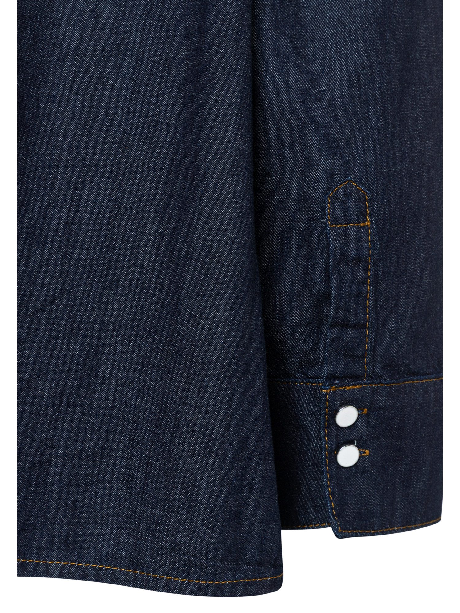 MORE&MORE Langarmbluse coole, weite Jeans-Langarmbluse