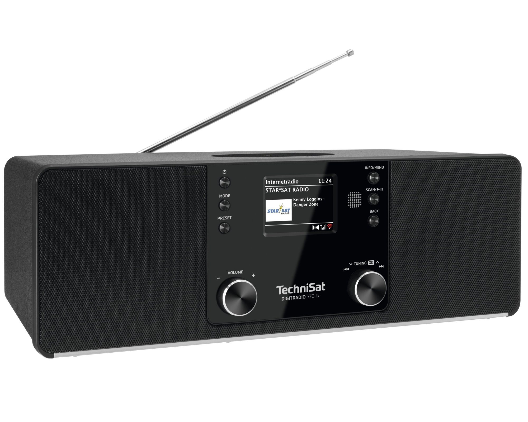 (DAB) und DIGITRADIO UKW-Radio IR TechniSat W, Charging, 370 (DAB), RDS Wireless 10,00 Digitalradio WLAN, PLL, Bluetooth-Audiostreaming) (Digitalradio mit
