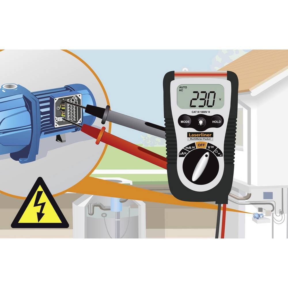 LASERLINER Multimeter MultiMeter-Pocket Hand-Multimeter 083.032E