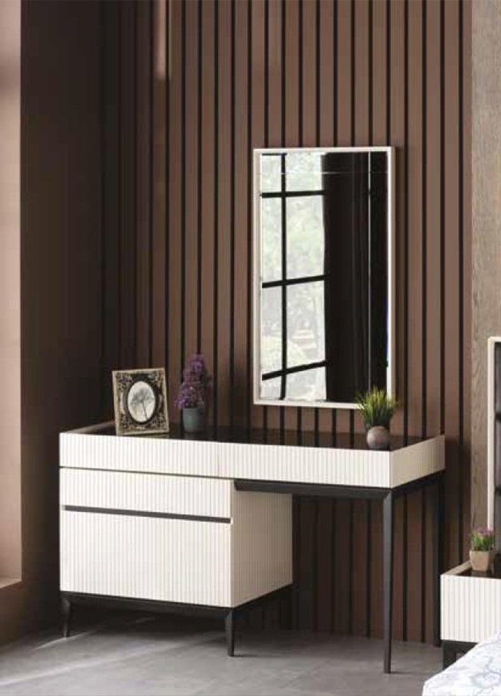 JVmoebel Schminktisch, Schminktisch Luxus Konsole Schlafzimmer Spiegel Kommode Holz Modern