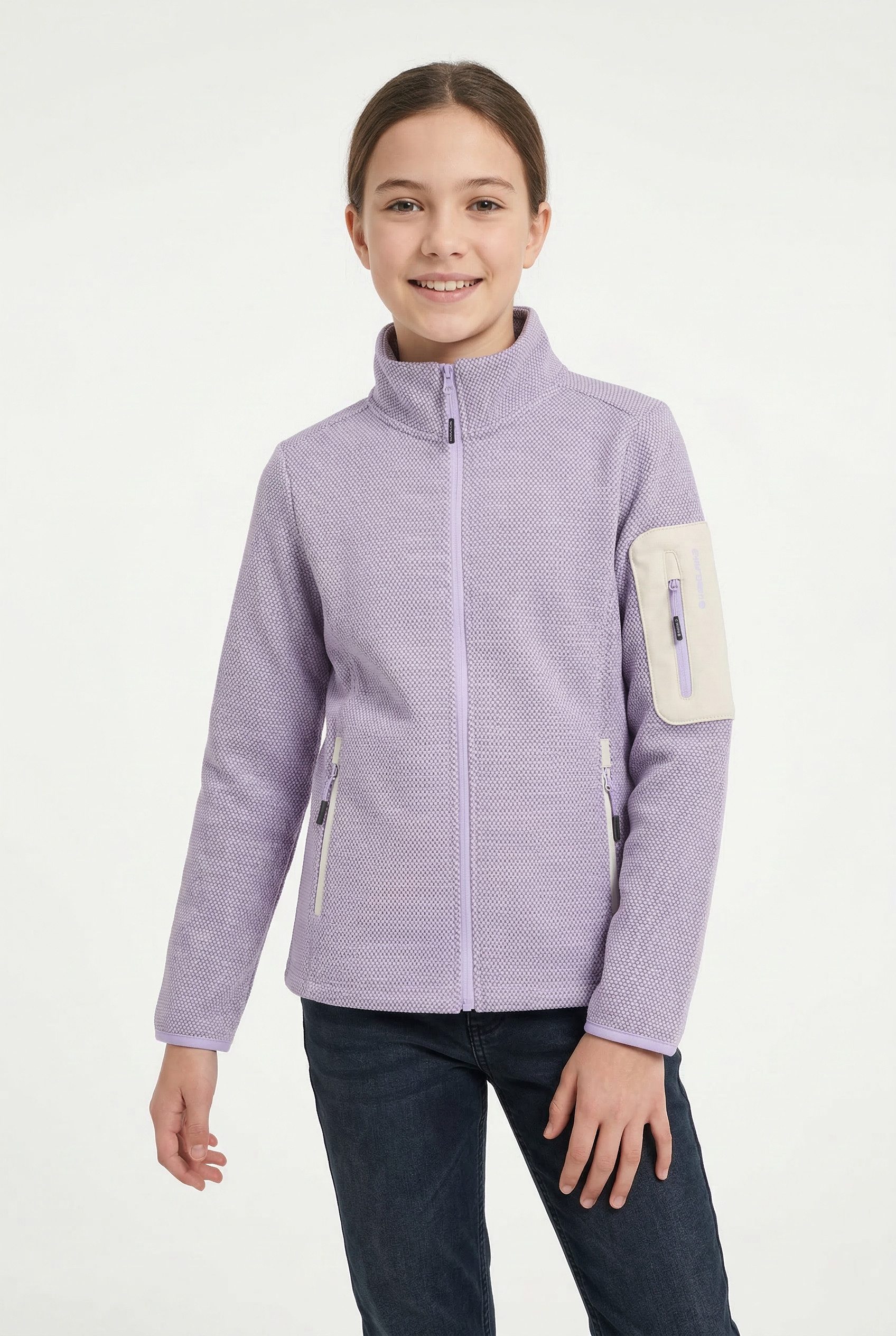 Icepeak Fleecejacke KEMNATH JR für Kinder und Jugendliche, schnell trocknendes Material