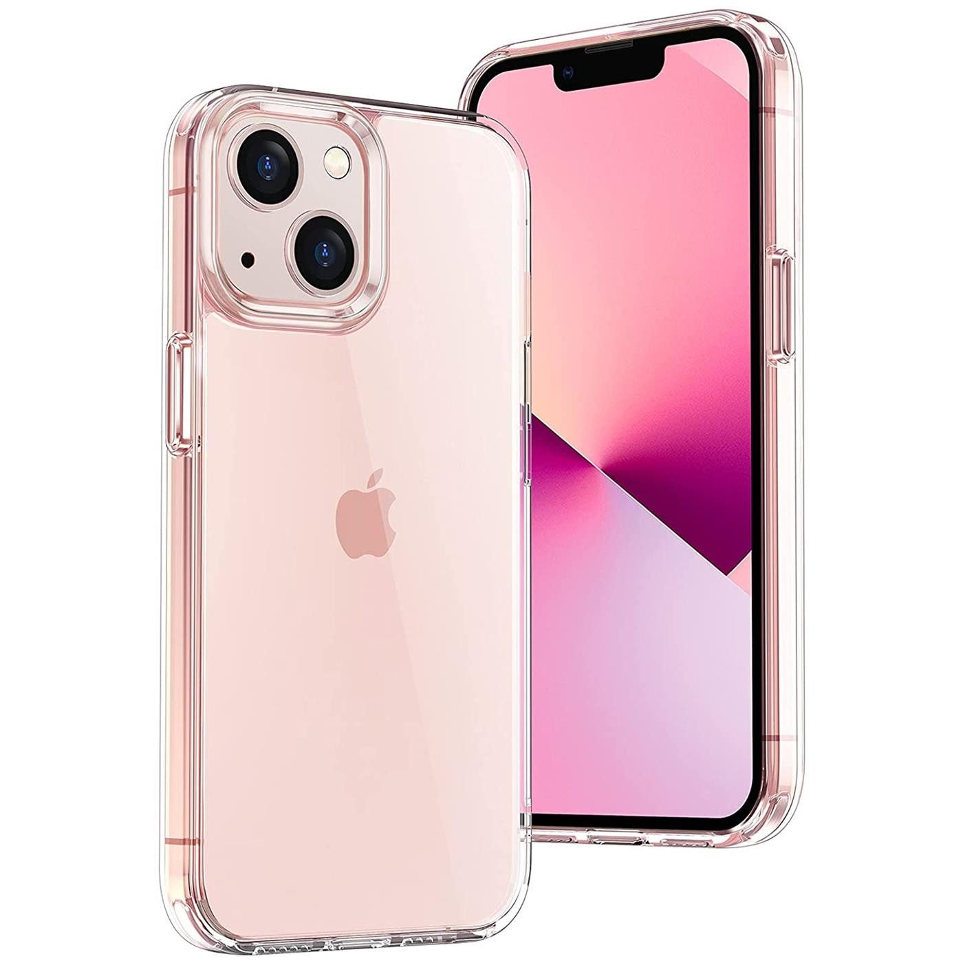 CoolGadget Handyhülle Silikon Handy Hülle Slim für Apple iPhone 13 6,1 Zoll, dünne TPU Schutzhülle Case in transparent / durchsichtig