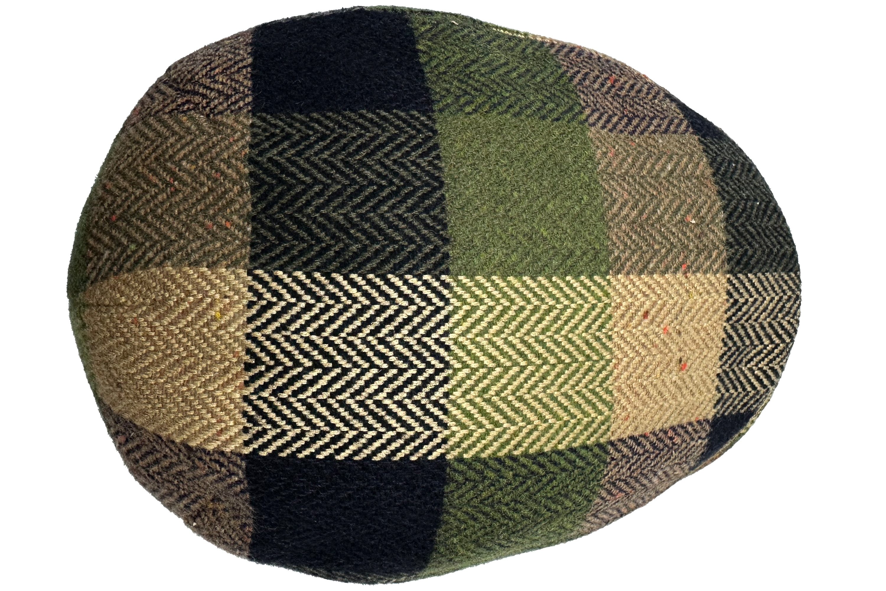Fiebig Flat Cap Wolle Fischgrät Karo günstig online kaufen