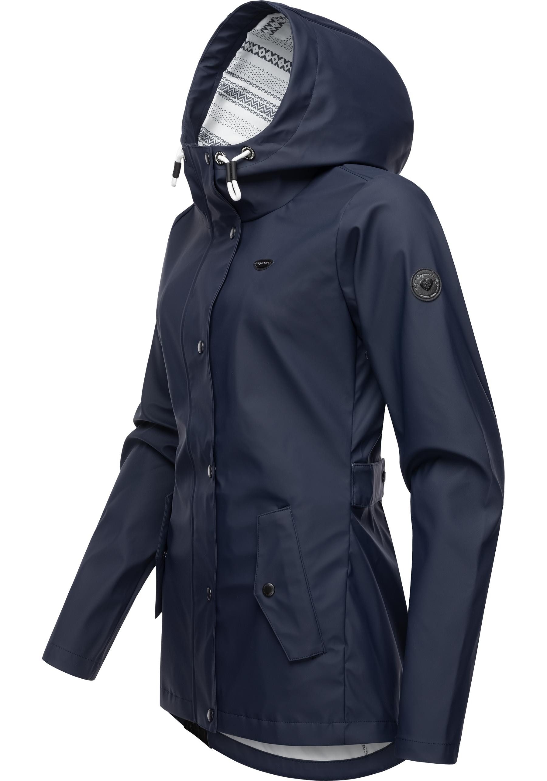 Ragwear Regenjacke YM-Marge stylische Übergangsjacke mit großer Kapuze günstig online kaufen