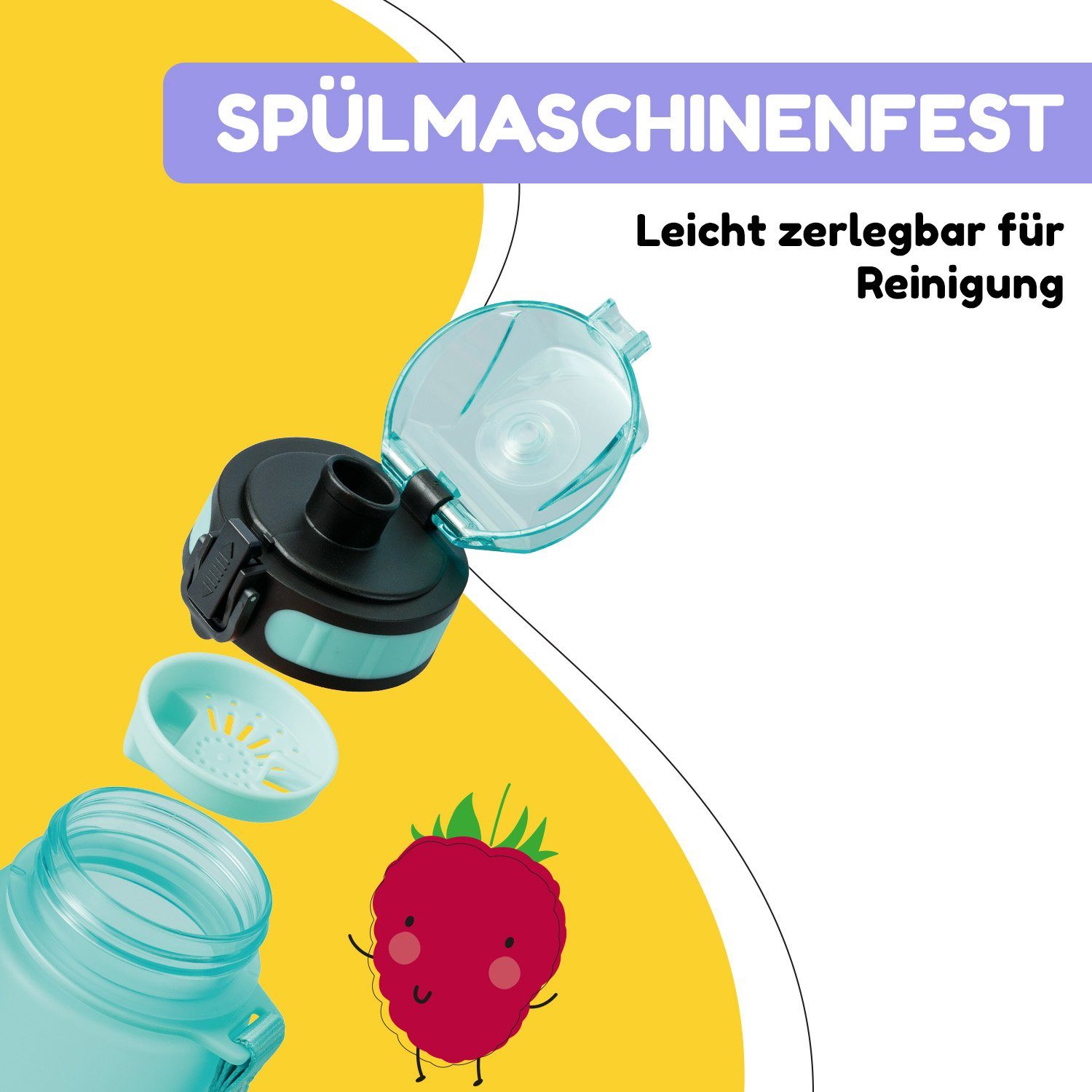 Klarstein Trinkflasche schmatzfatz Trinkflasche