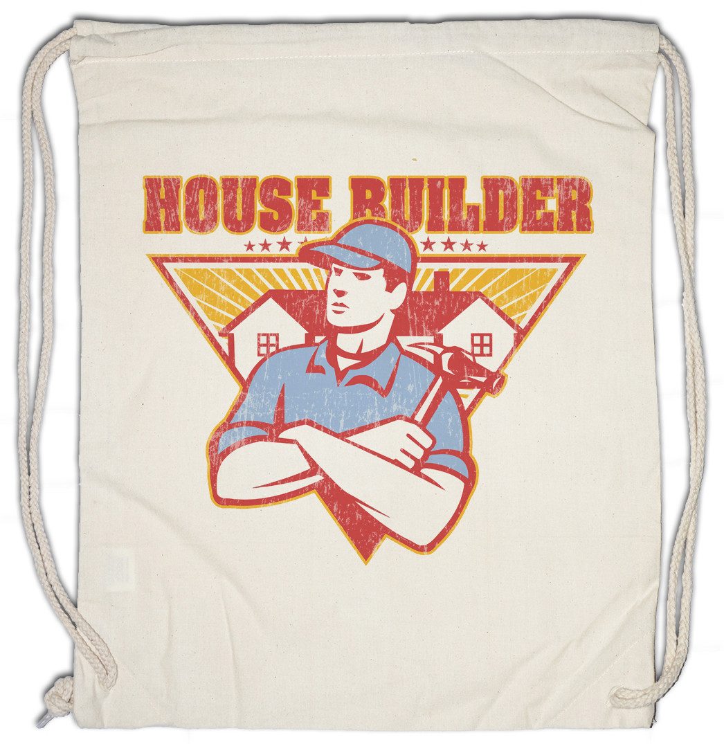 Turnbeutel House Builder I Turnbeutel Handwerker Maurer Mason Bauarbeiter Bau