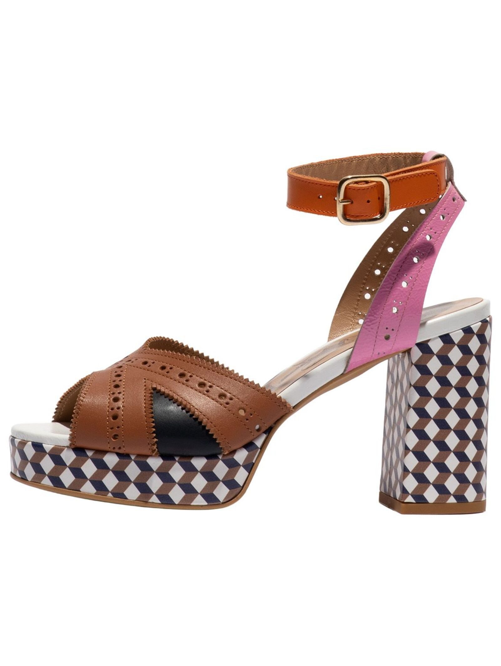 Fly London Fly London Sandalen Leder High-Heel-Sandalette