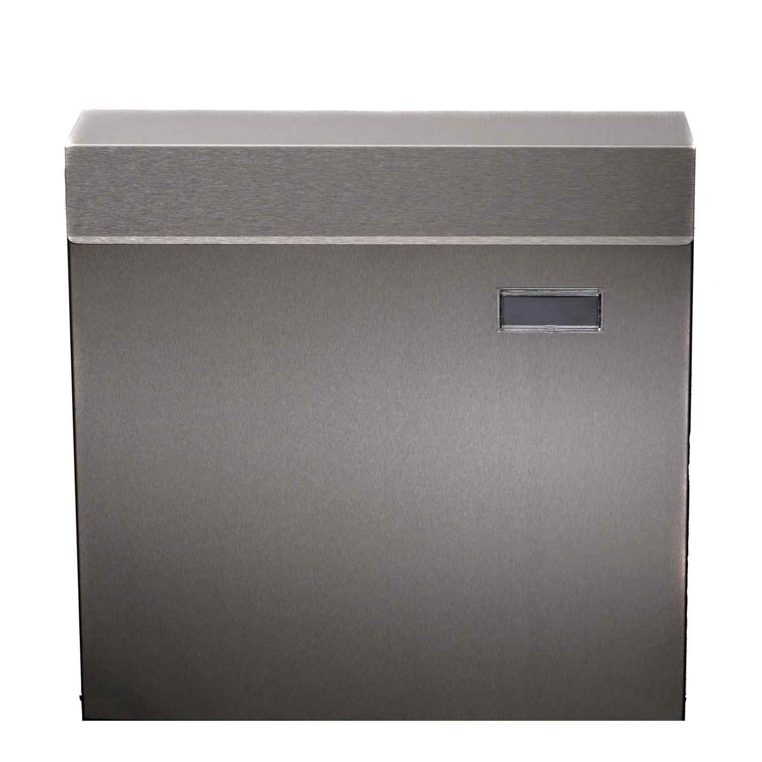 BIRENDY Briefkasten Briefkasten Zeitungsrohr Edelstahl 36cm in Silber 933 Wandbriefkasten