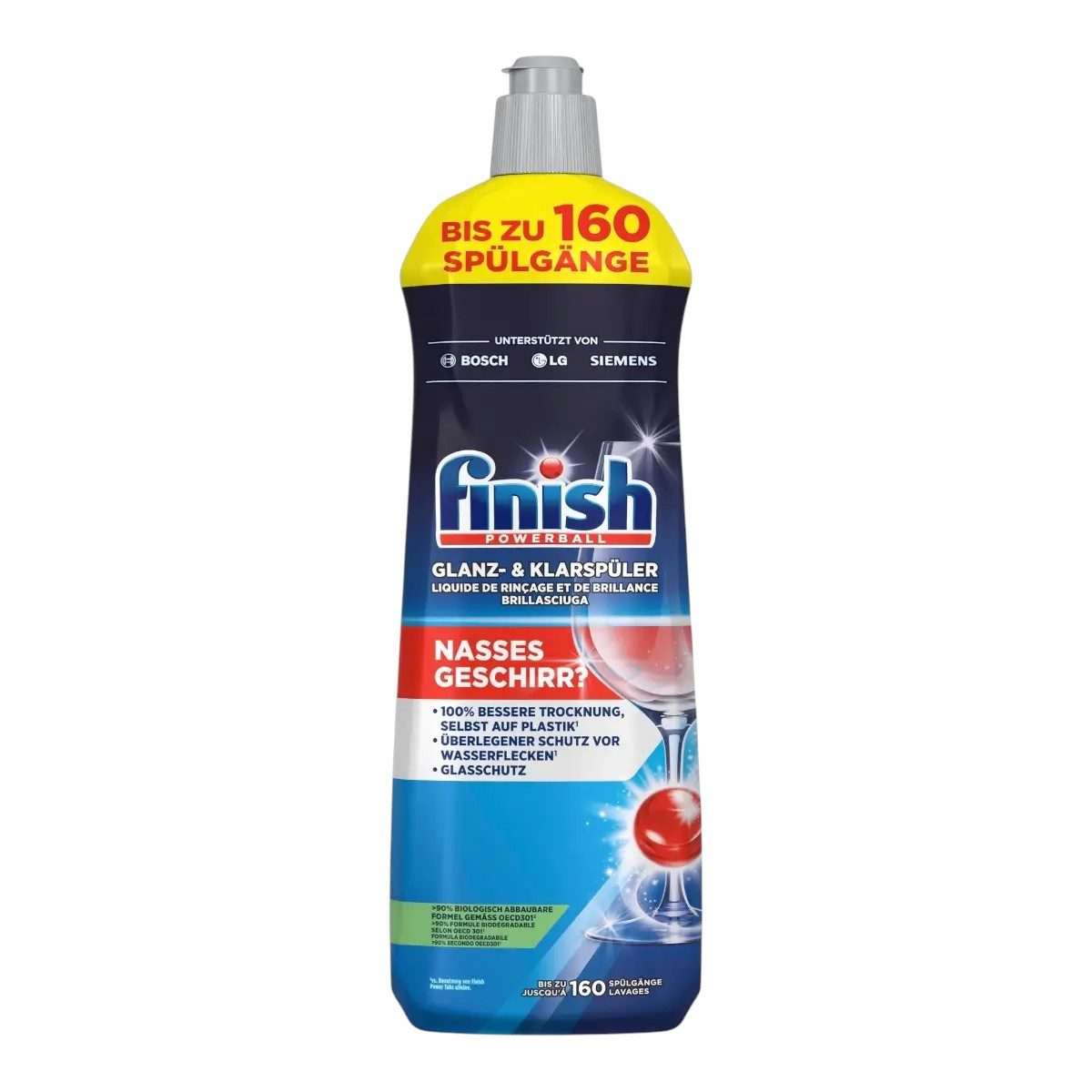 FINISH FINISH Powerball Glanz-& Klarspüler 800ml bis zu 160 Spülgänge Klarspüler (Reichweite: bis zu 160 Spülgänge)