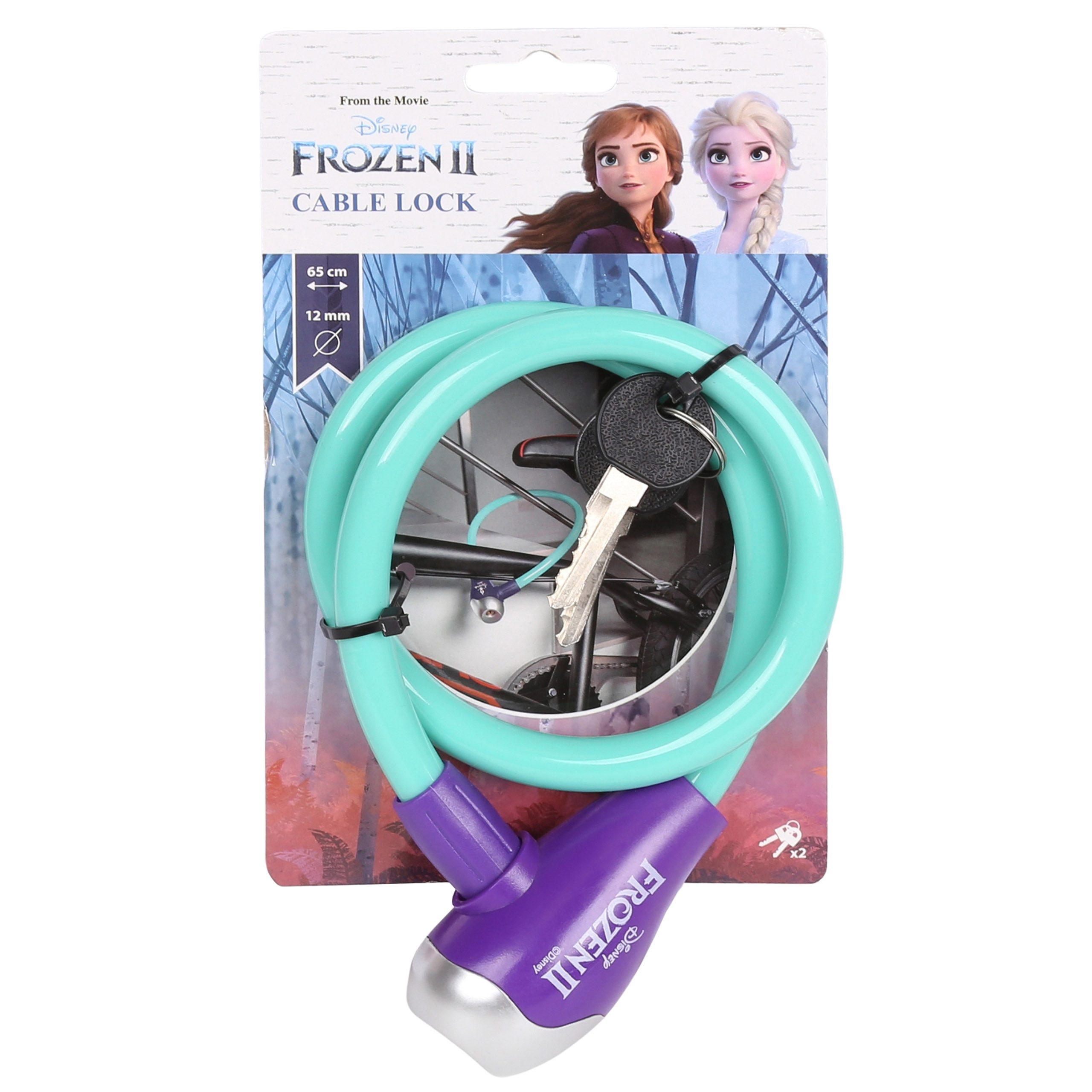 Sarcia.eu Rahmenschloss DISNEY Die Eiskönigin Fahrradschloss,Verschluss 65 cm