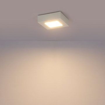 Globo LED Panel, LED-Leuchtmittel fest verbaut, Warmweiß, LED Decken Leuchte Aufbau Panel Wohn Schlaf Zimmer Beleuchtung