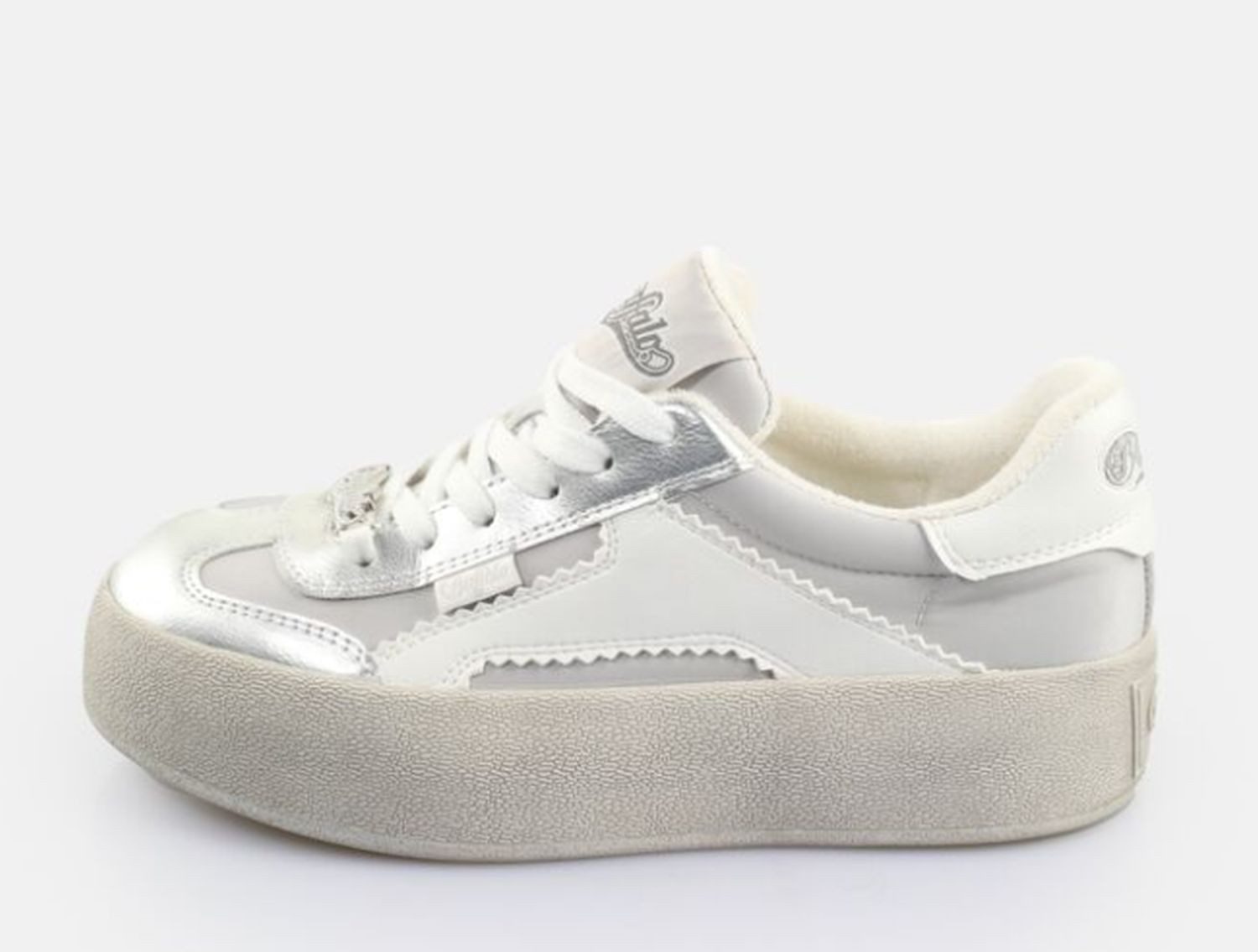 Buffalo Buffalo Sneaker Low Cajo Silber/Weiß Sneaker günstig online kaufen