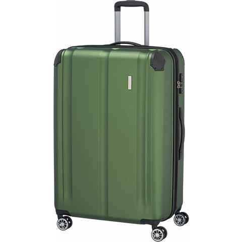 travelite Trolley CITY 4w Trolley L, 4 Rollen, Reisekoffer Koffer mittel groß Reisegepäck mit erweiterbarem Volumen