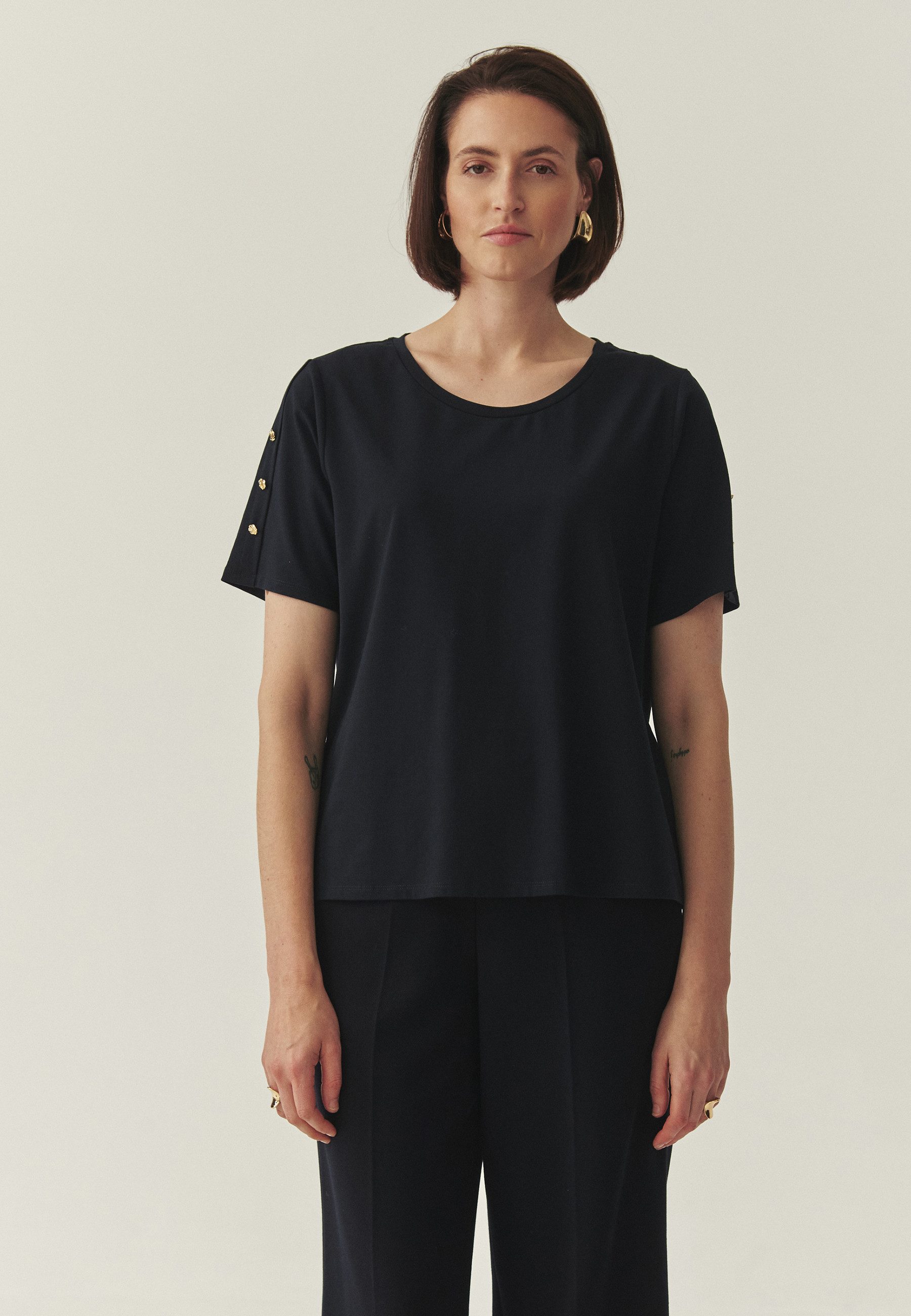 TATUUM Klassische Bluse Damenbluse Strickware Viri