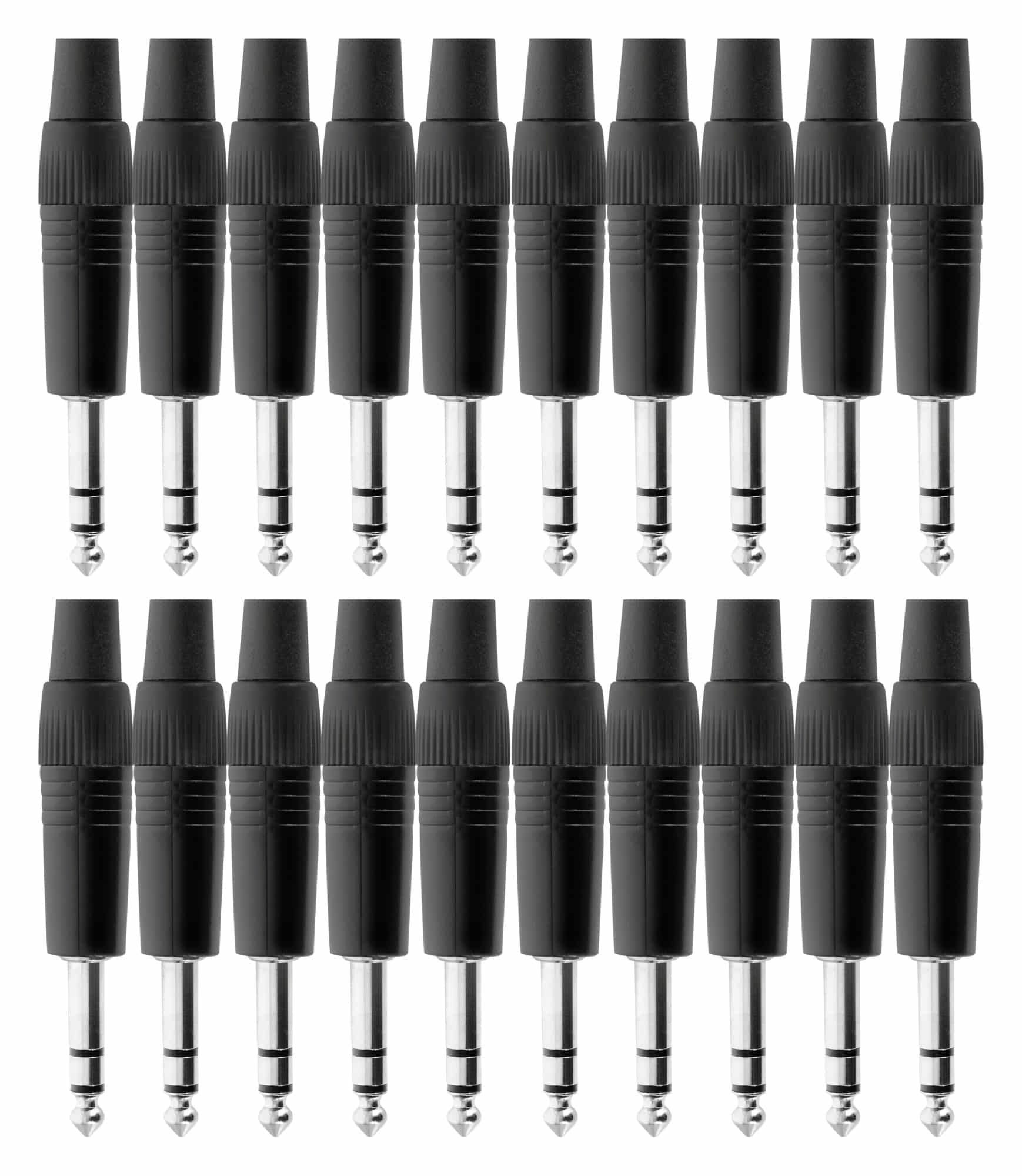 Steckerset 6,3mm Klinke 20 Stück Audio-Adapter