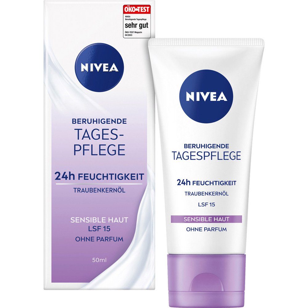 Nivea Gesichtspflege Gesichtscreme Essentials sensible Haut LSF 15, 1-tlg.