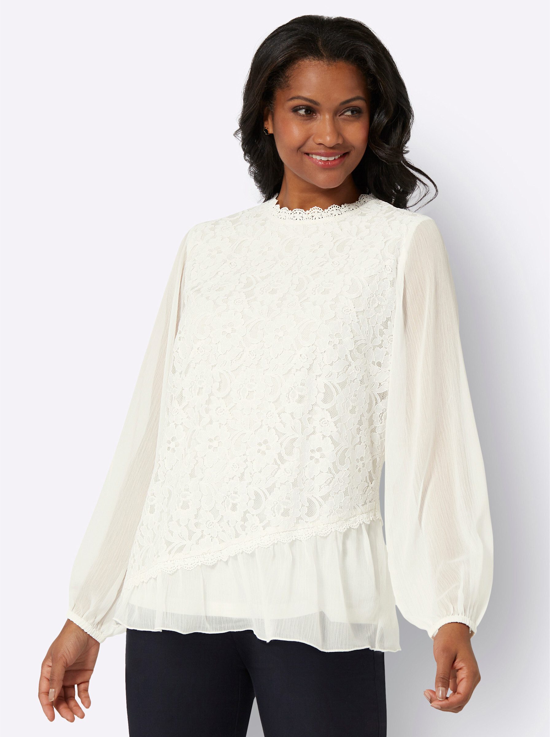 Klassische Bluse Bluse