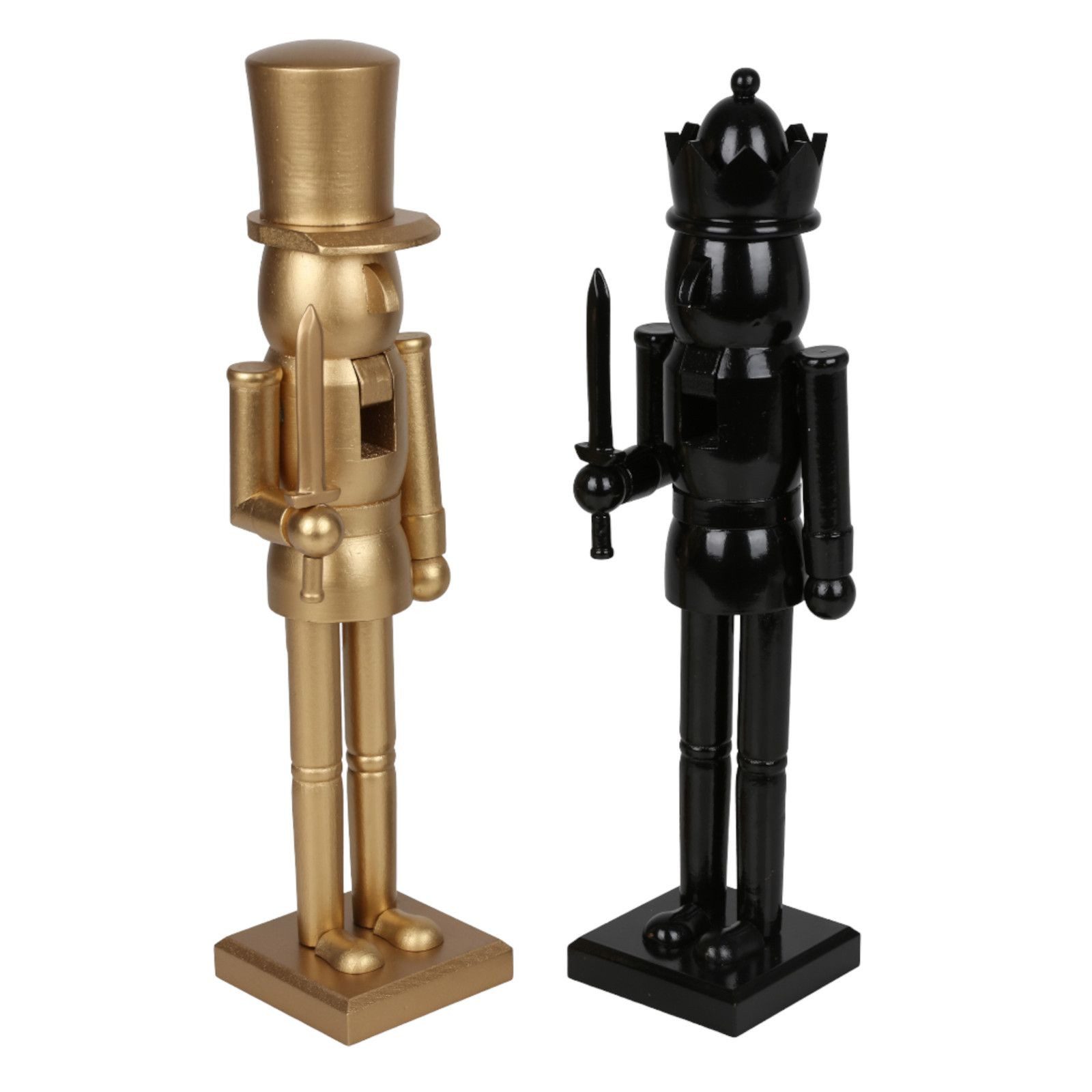 BURI Dekofigur WH Deko Nussknacker Holz 6x H38 cm Weihnachtsdeko günstig online kaufen