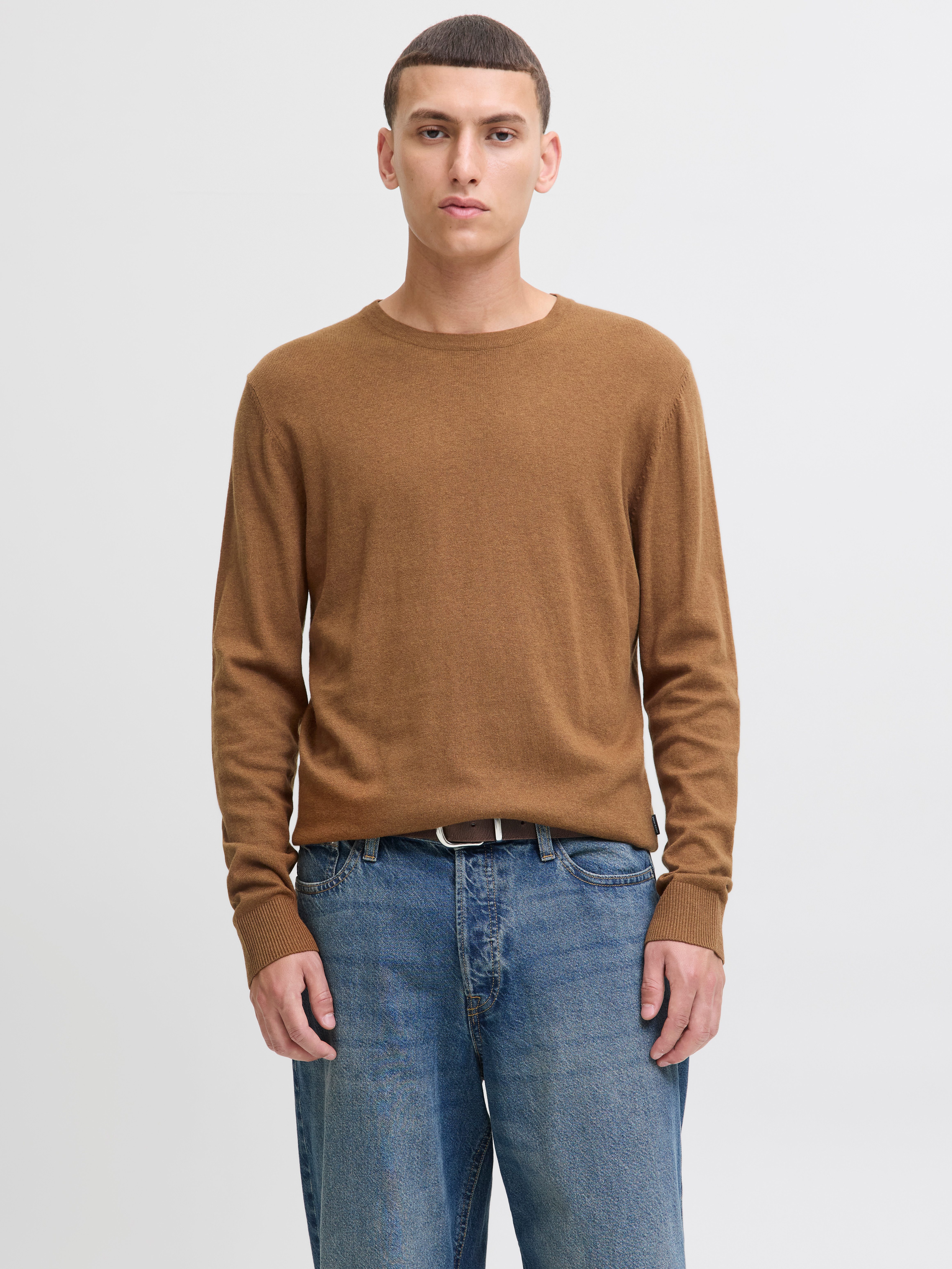 Jack & Jones Strickpullover JJEEMIL KNIT CREW NECK NOOS mit Rundhalsausschn günstig online kaufen