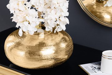 riess-ambiente Tischvase ABSTRACT ORIENT Ø35cm gold (Einzelartikel, 1 St), Dekoration · Metall · rund · für Blumen · Hammerschlag-Design