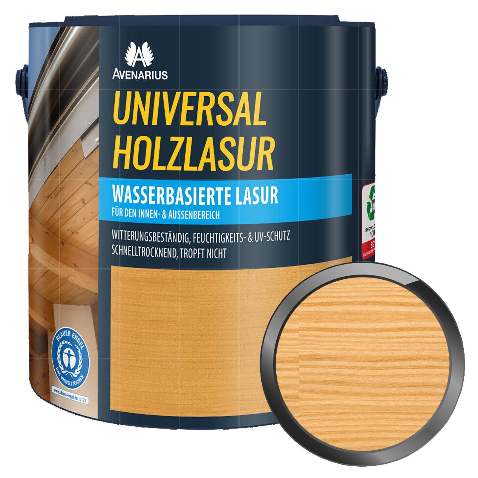 Avenarius Holzschutzlasur Universal Holzlasur - 5 Ltr