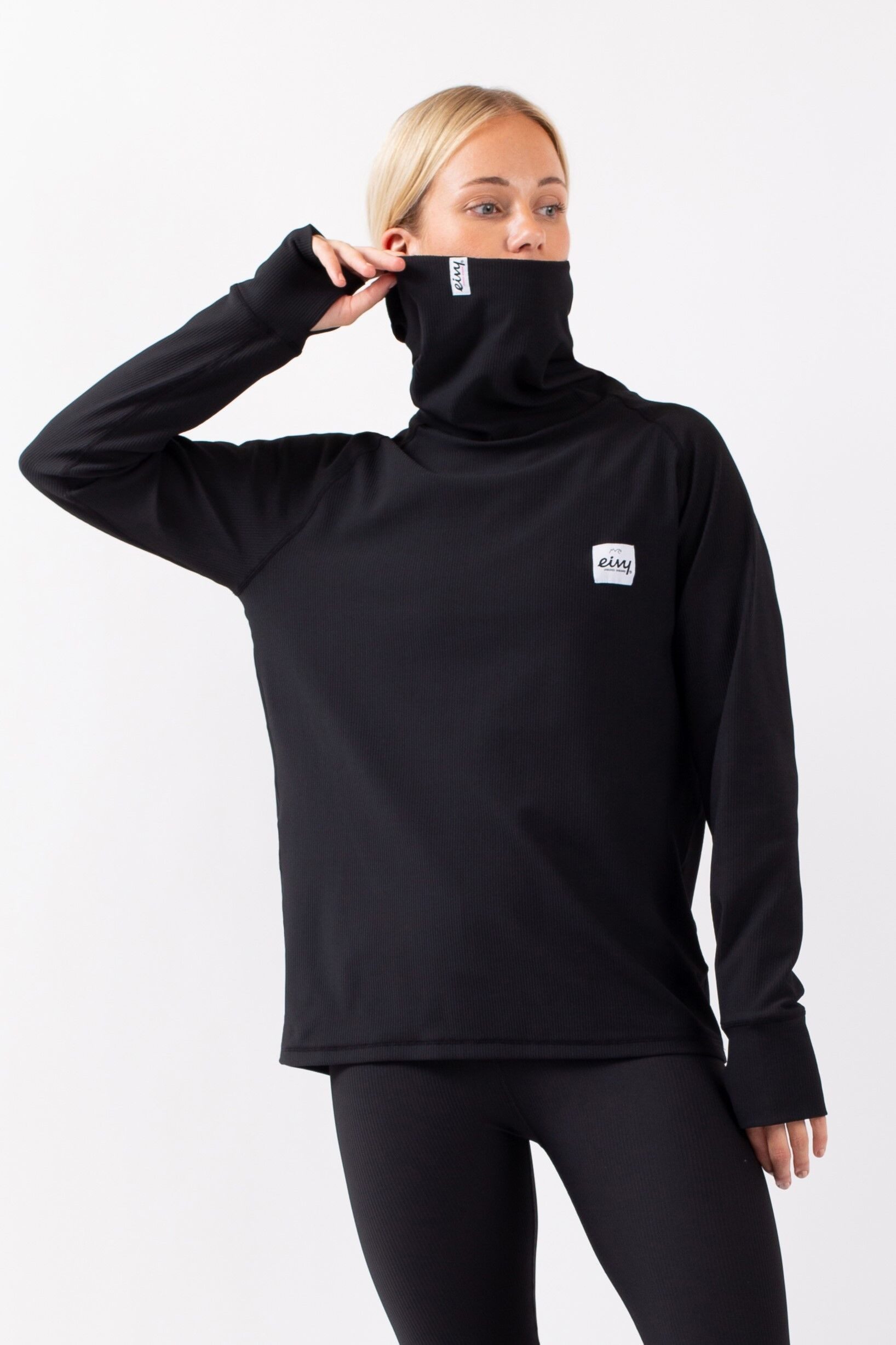 Eivy Langarmshirt (1-tlg) mit extra hohem Kragen