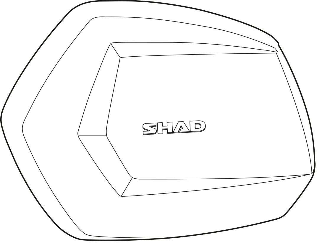 SHAD Motorradhose SH35 Seitenkoffer Deckel Links