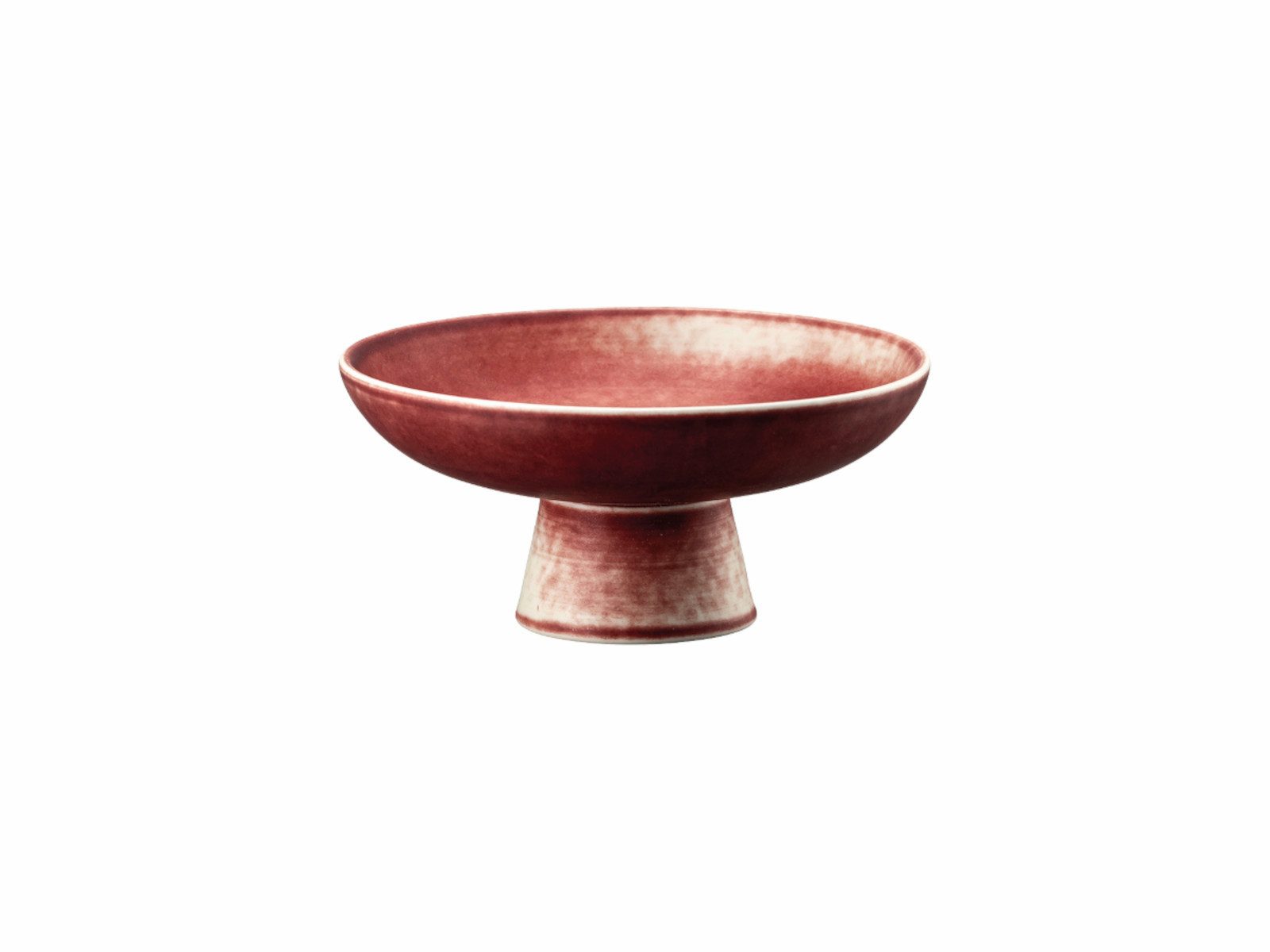 Rosenthal Servierplatte Bloom Scarlet Platte auf Fuß 13cm, Porzellan, (Platten)