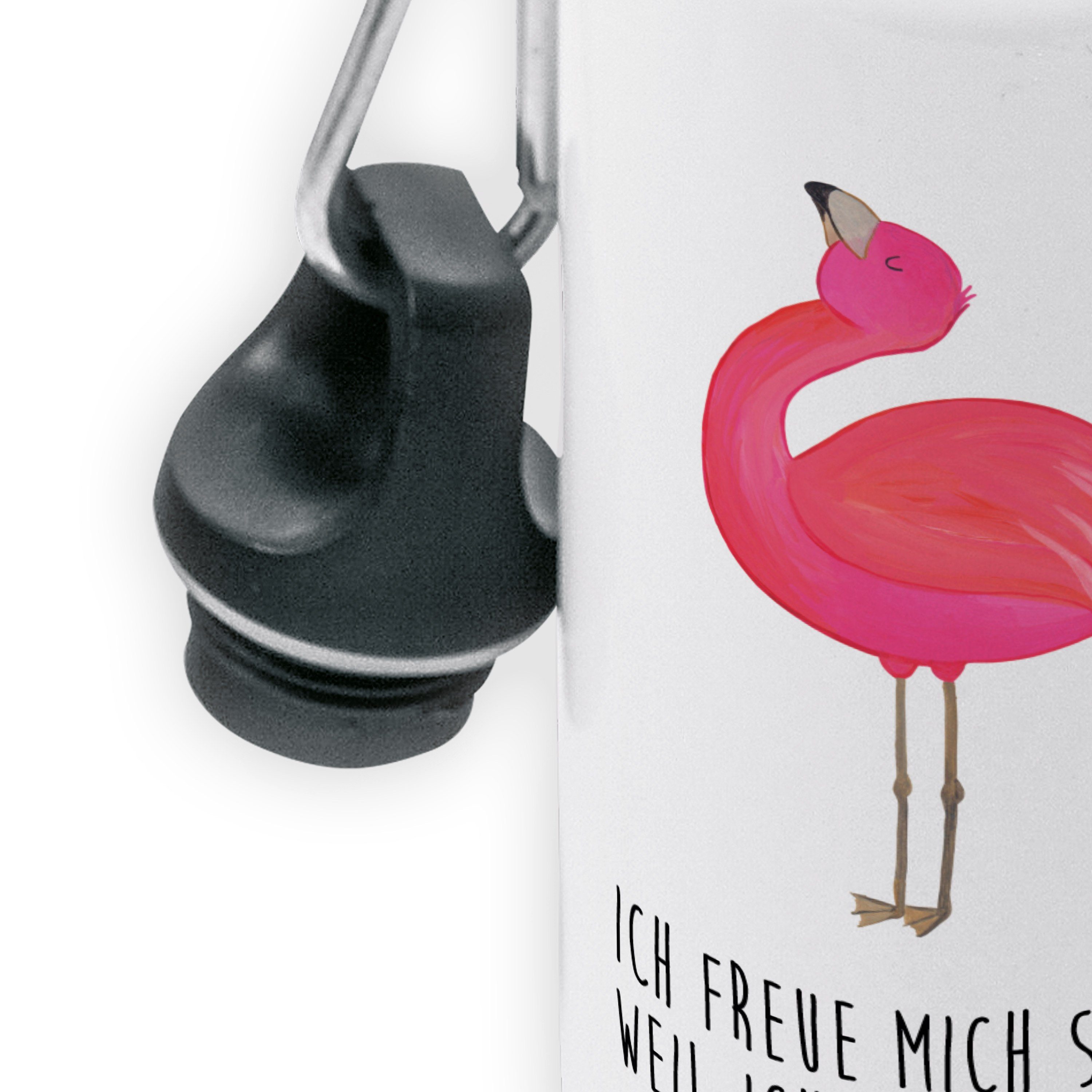 Geschenk, stolz Panda Freundin, - Freundin, - Flamingo & rosa, Mr. Mrs. beste Weiß Kin Trinkflasche