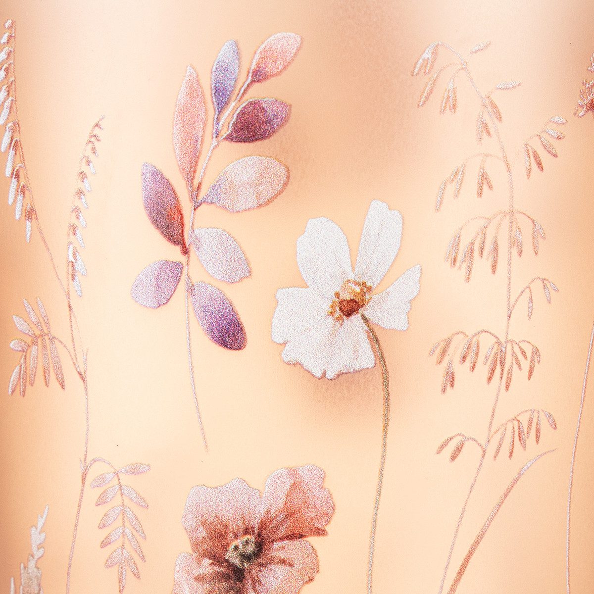 Florists Products Windlicht Teelichthalter Glas Deko mit Blumenmotiv für stimmungsvolle