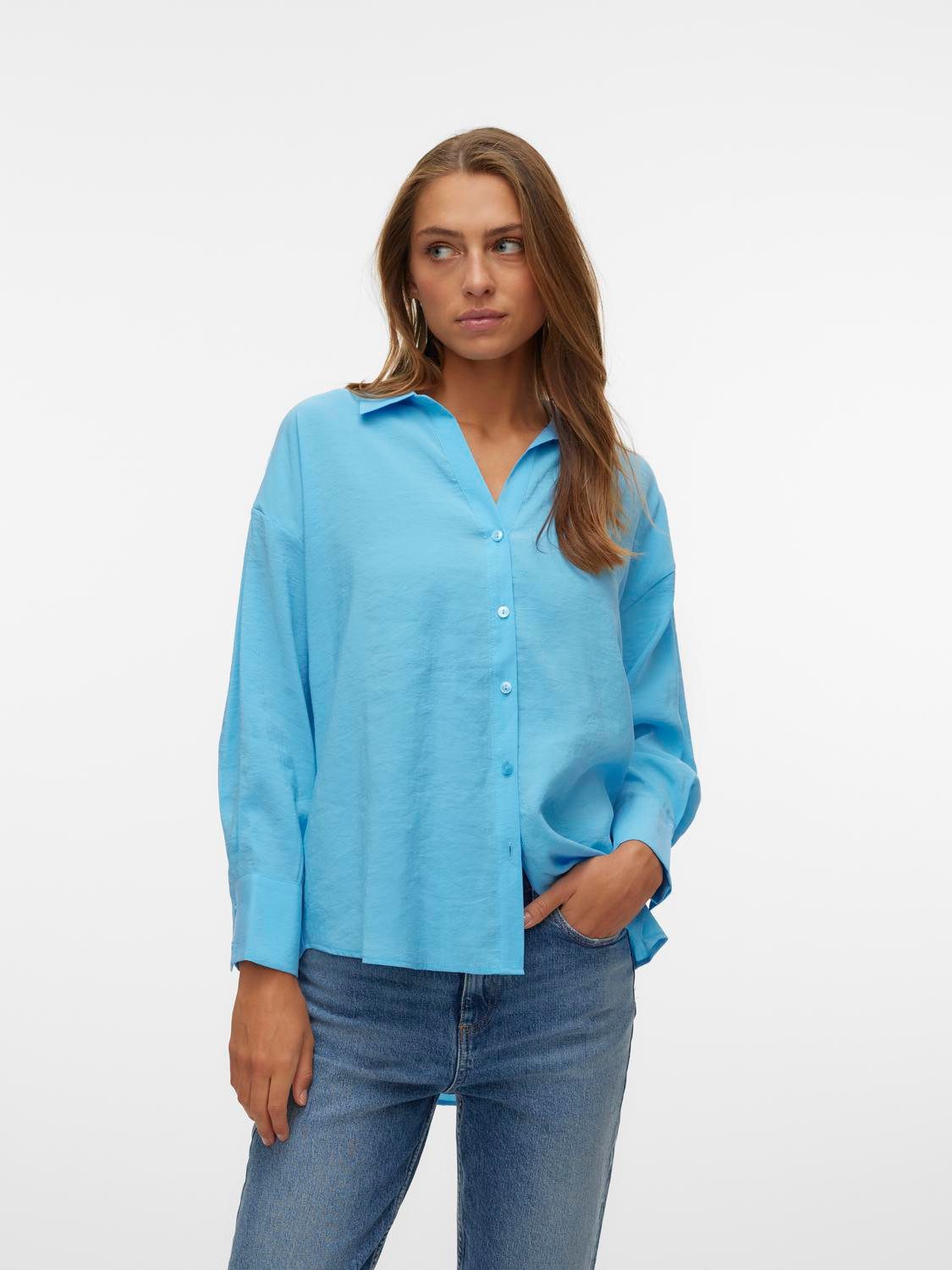 Vero Moda Blusenshirt Legere Hemdbluse Oversized günstig online kaufen