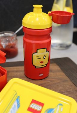 Sarcia.eu Lunchbox Rot-gelbes Set Luncbox und Trinkflasche 390ml LEGO Girl