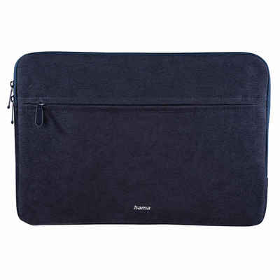 Hama Tablet-Hülle Notebook-Tasche Schutz-Hülle Cali 15" Blau, Sleeve Cover Laptop passend für 15" 15,4" 15,6" Zoll