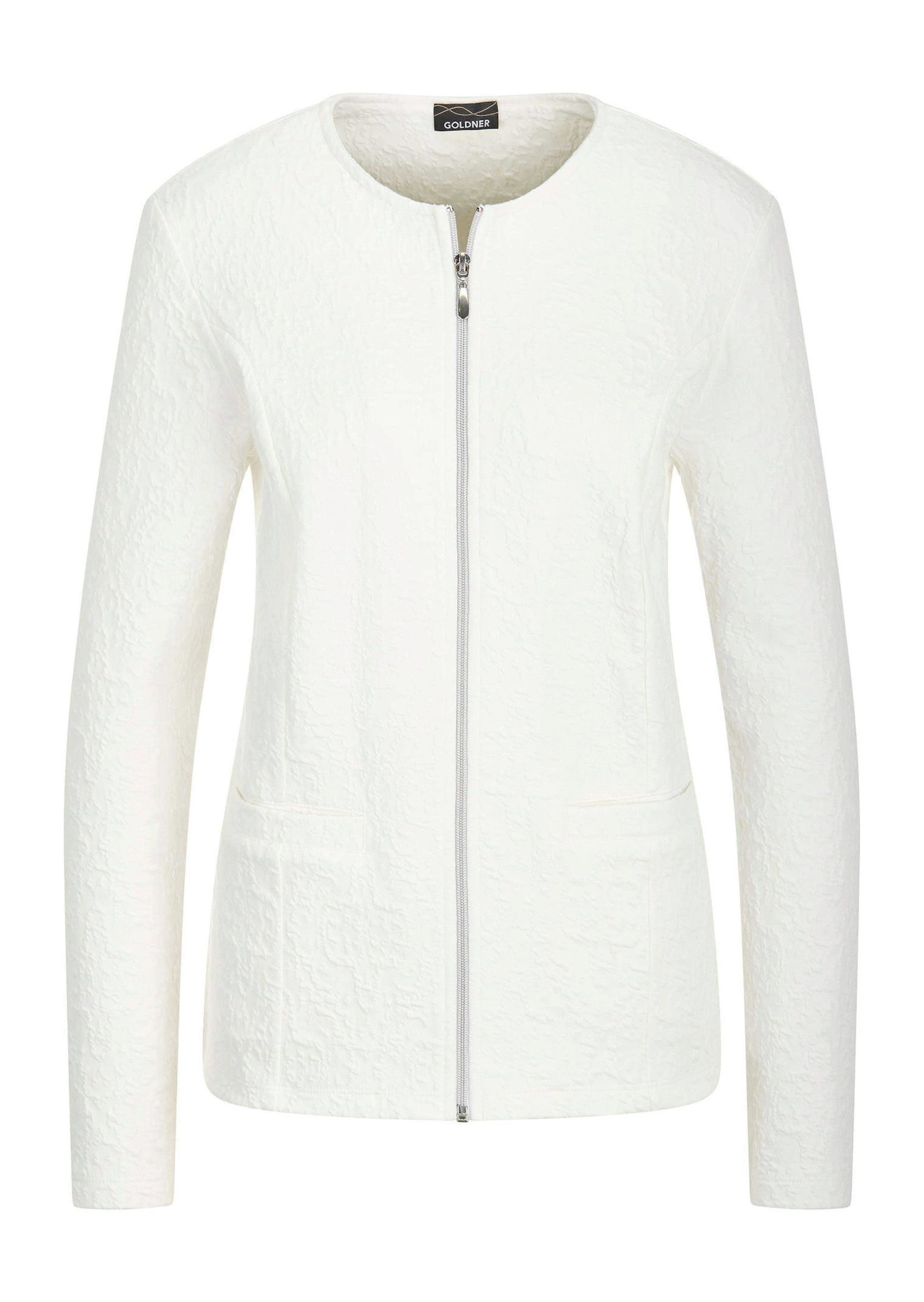 Shirtjacke Kurzgröße: Elegante Baumwolljacke mit Struktur