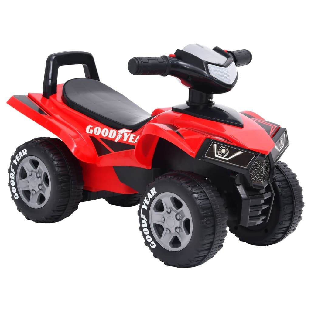 Rutscherauto Rutscher Aufsitz-Quad Kinderfahrzeug Schiebeauto Läufer Good Year Rot