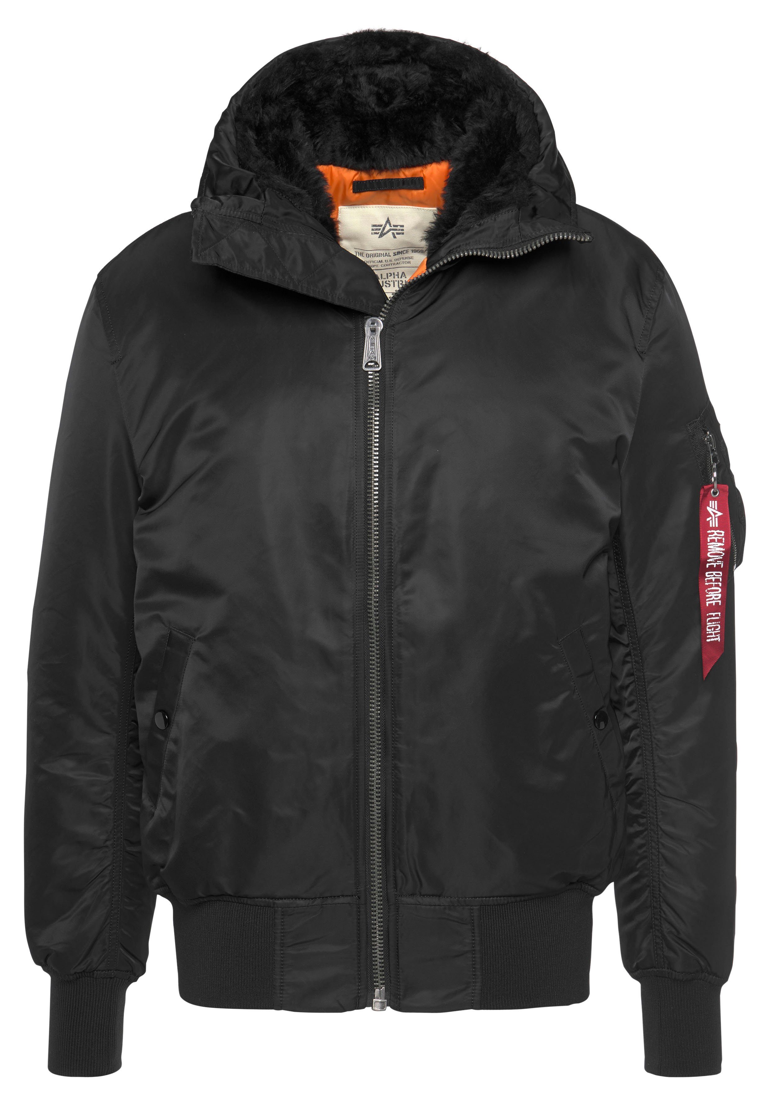 Alpha Industries Bomberjacke MA-1 HOODED black