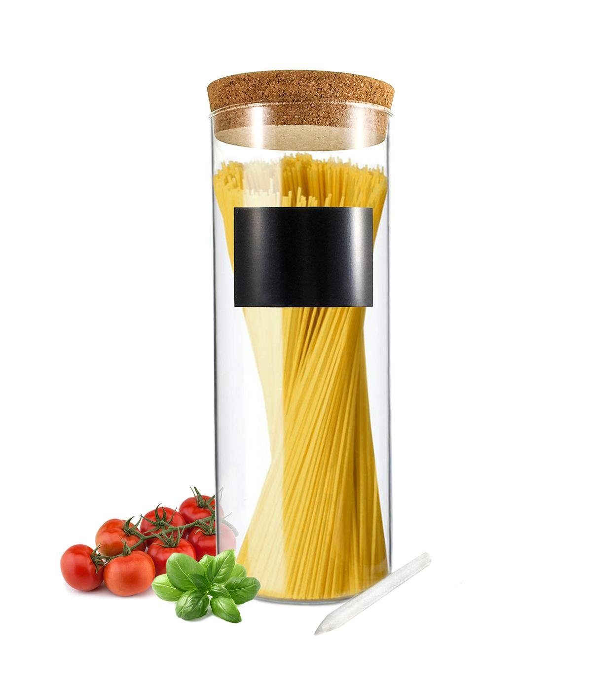 Sendez Vorratsdose 3 Große Vorratsdosen mit Deckel Glasbehälter Vorratsglas Dose 26cm