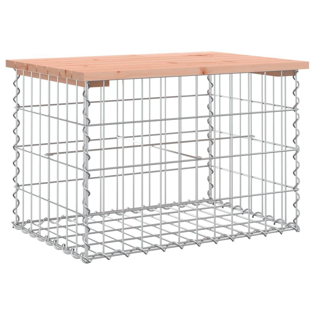 vidaXL Gartenbank Gartenbank aus Gabionen 63x44x42 cm Massivholz Douglasie (1-St)