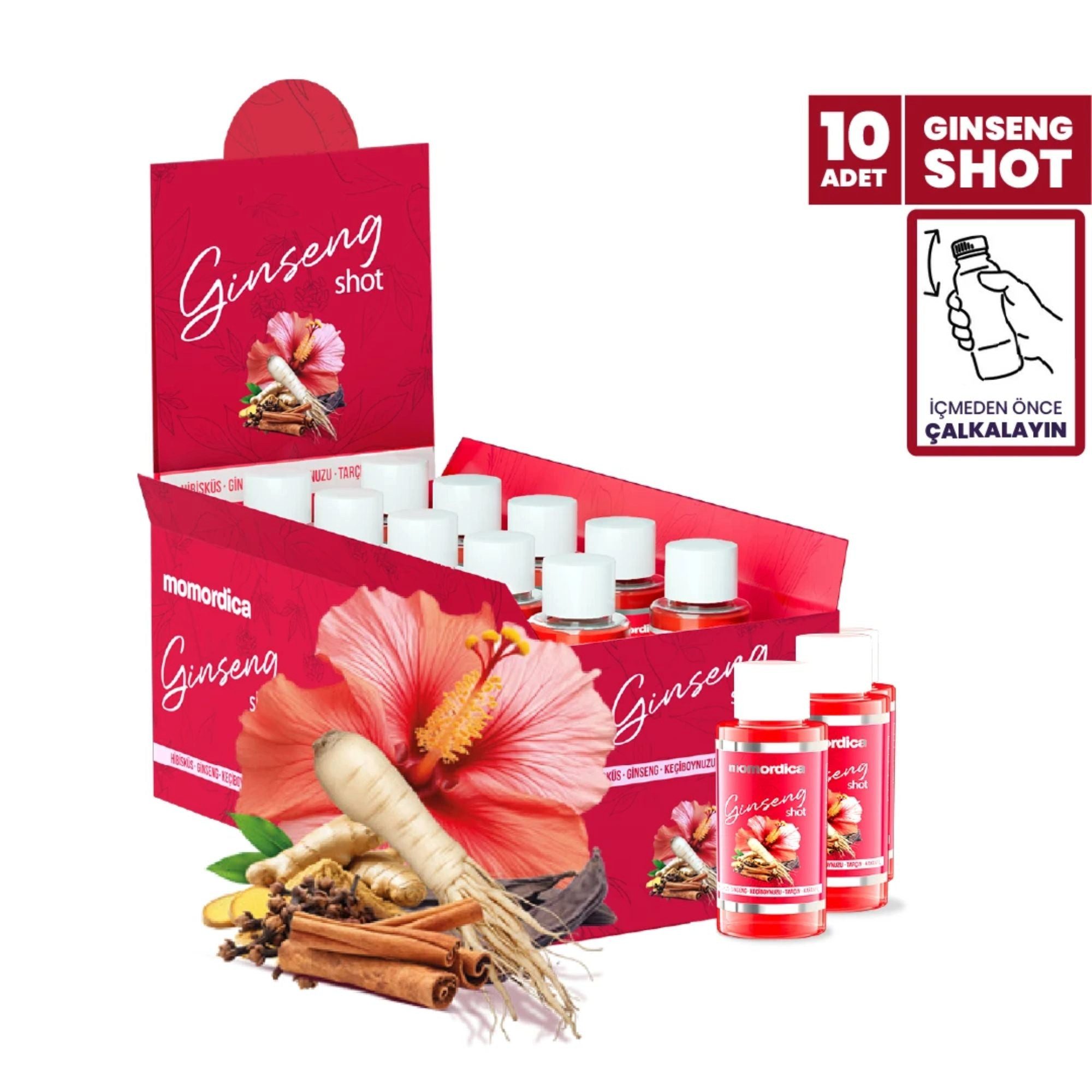 Momordica Sirup, Ginseng Shot 10 Stück (500ml)