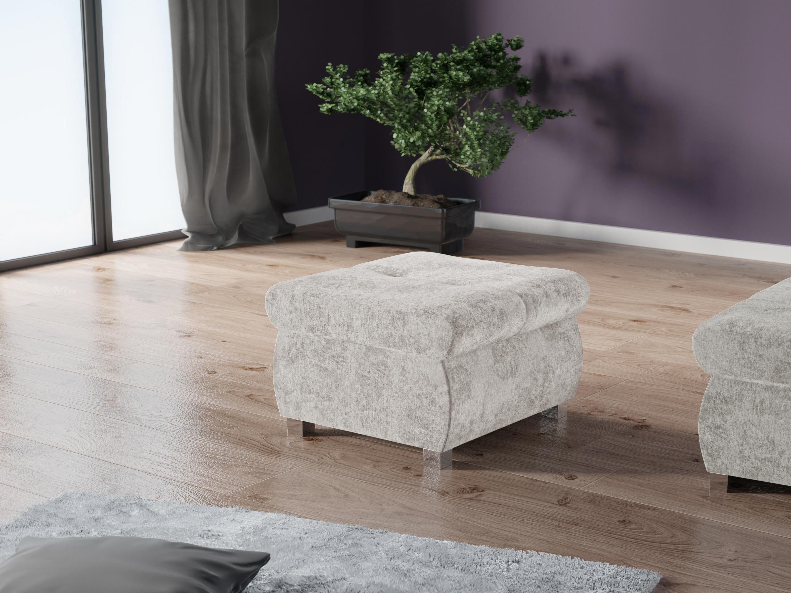 MIRJAN24 Polsterhocker Orkan Klein, Holzkonstruktion, 60x60x39 günstig online kaufen
