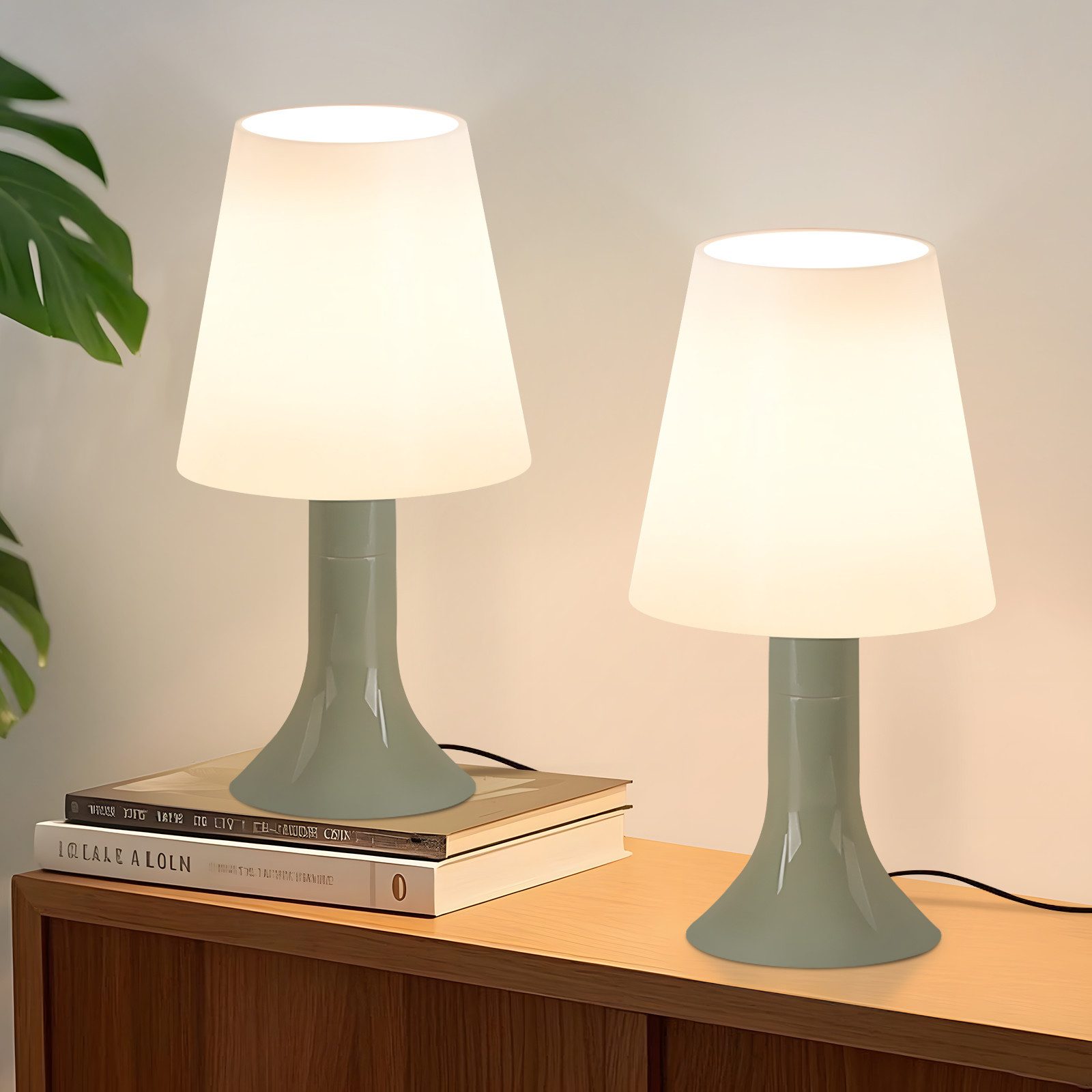 Nettlife Nachttischlampe 2er Set Tischlampe schlafzimmer günstig online kaufen