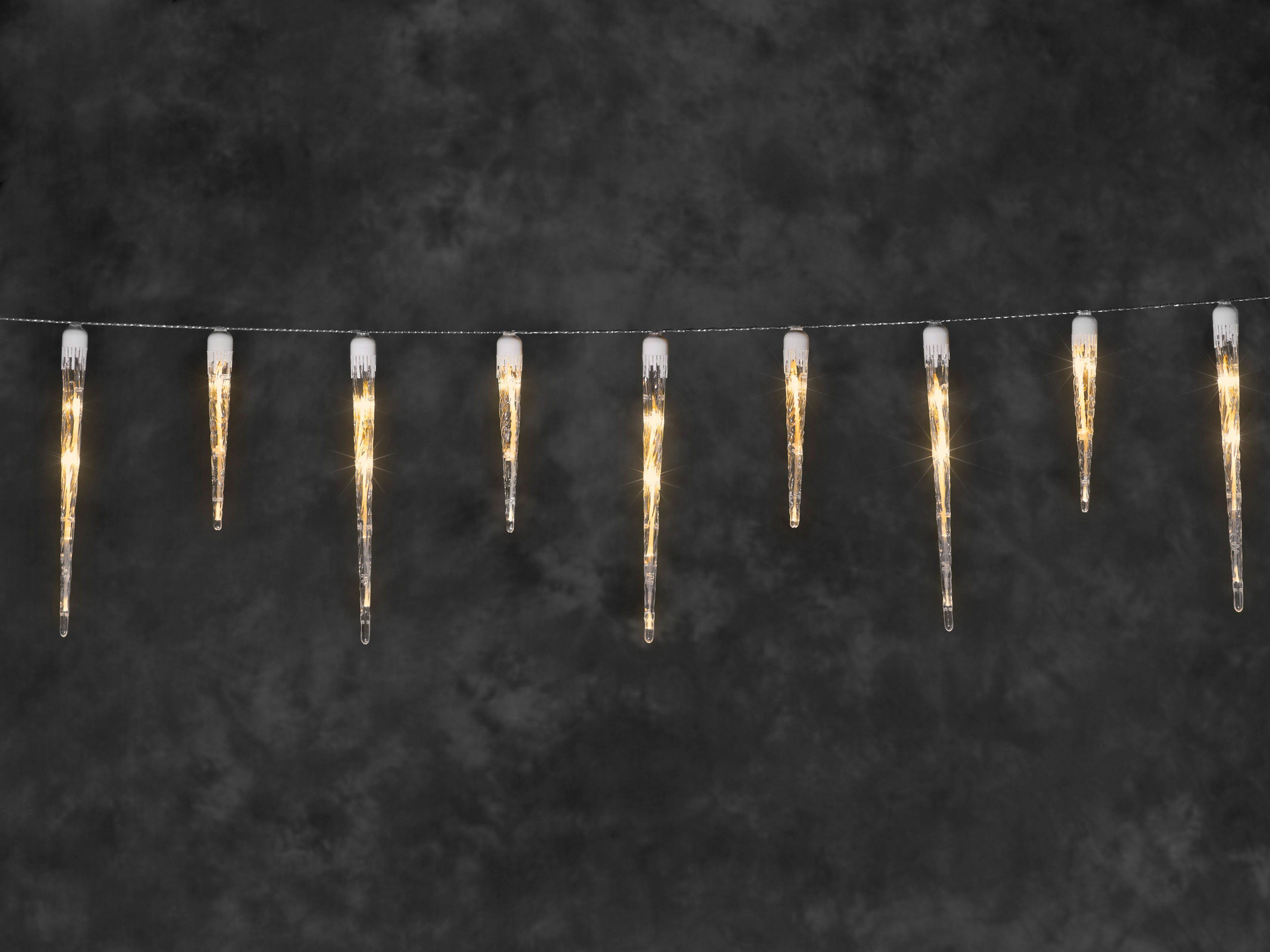 KONSTSMIDE LED-Lichtervorhang Weihnachtsdeko aussen, 24-flammig, LED günstig online kaufen