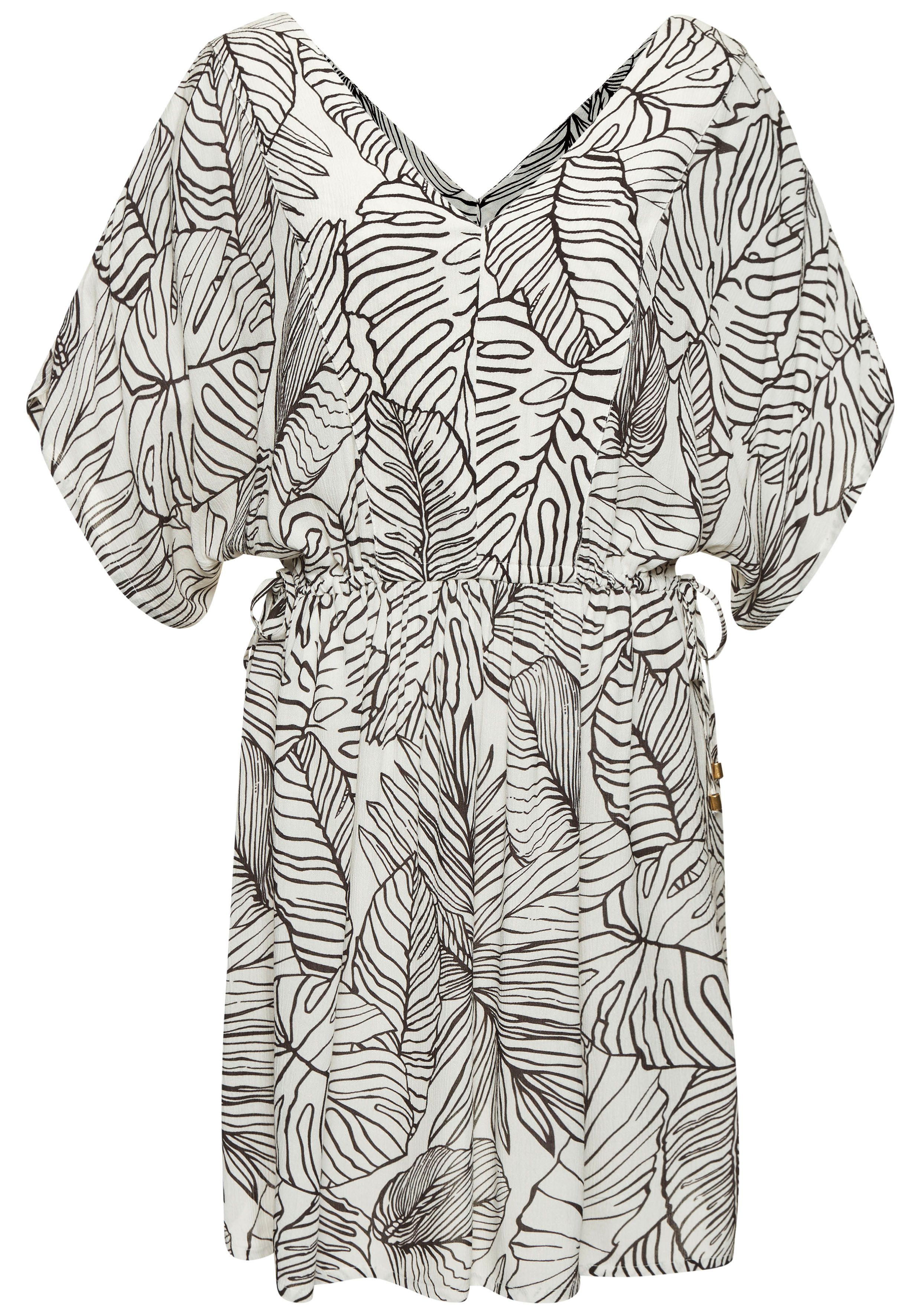 s.Oliver Longtunika aus gekreppter Viskose, kurzes Sommerkleid, Blusenkleid günstig online kaufen