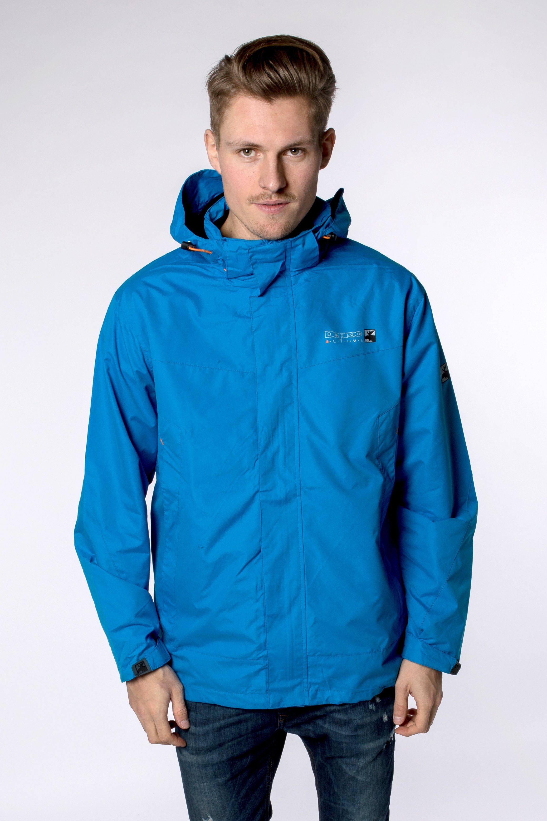 DEPROC Active Outdoorjacke CAMBRIDGE CS MEN Funktionsjacke, Wanderjacke, Herren auch in Großen Größen, mit abnehmbarer Kapuze